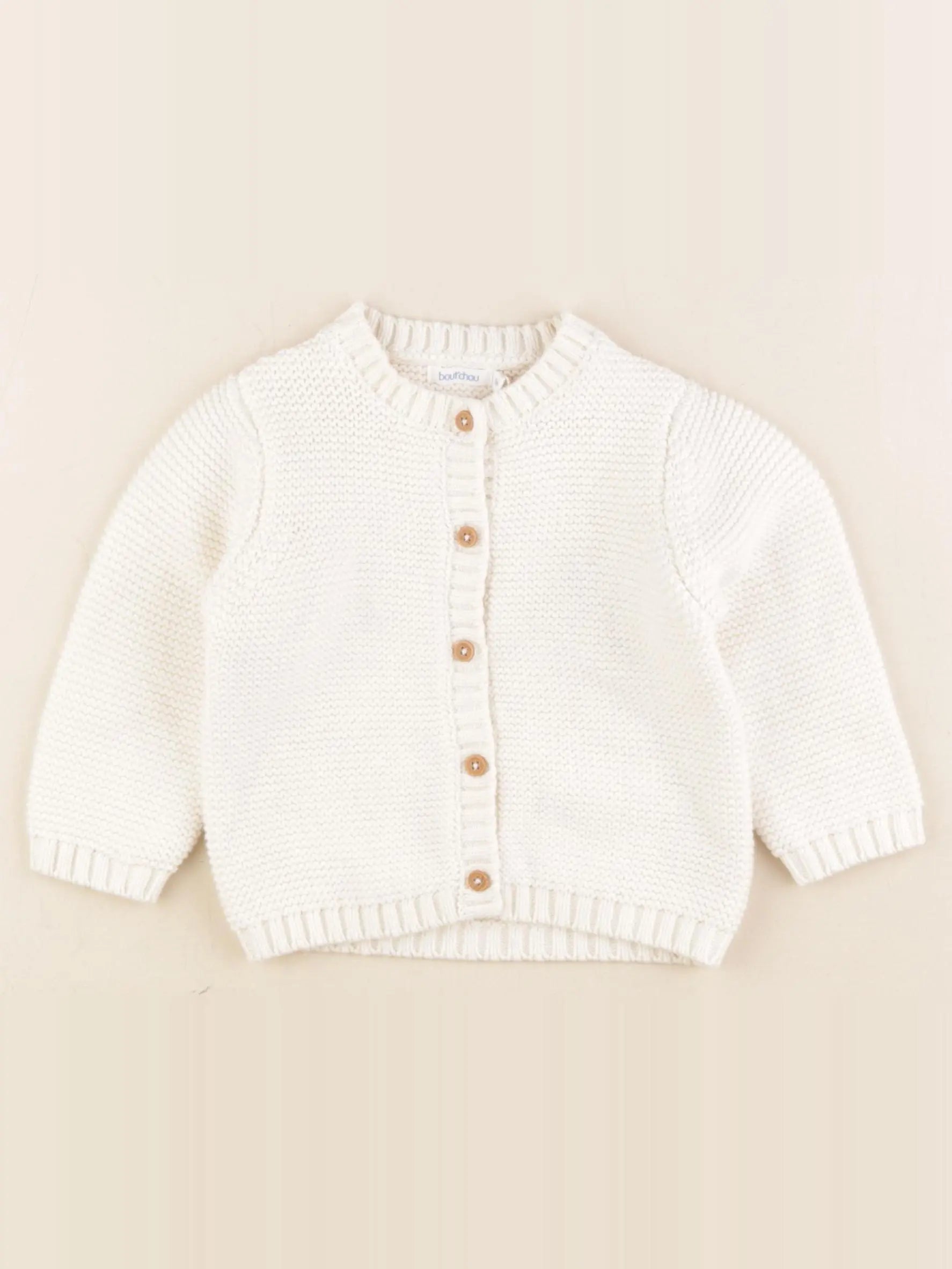 Boutchou - gilet beige - 12 mois