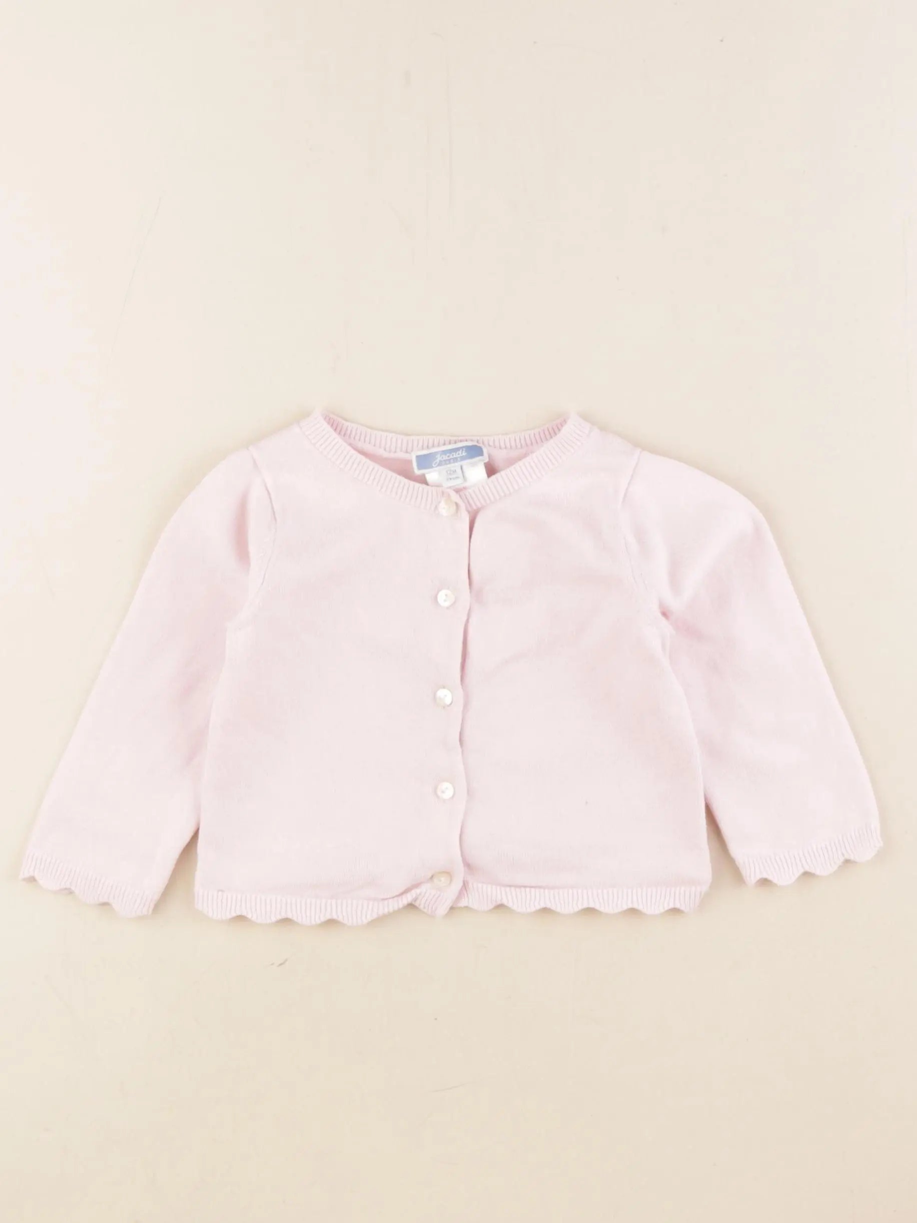Jacadi - gilet rose - 12 mois