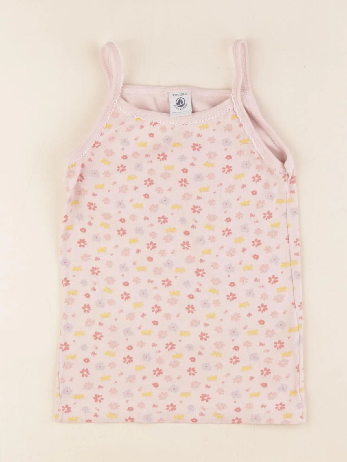 Petit Bateau - maillot de corps rose - 8 ans