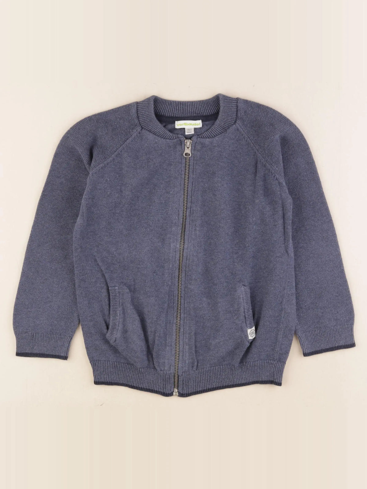 Vertbaudet - gilet bleu - 6 ans