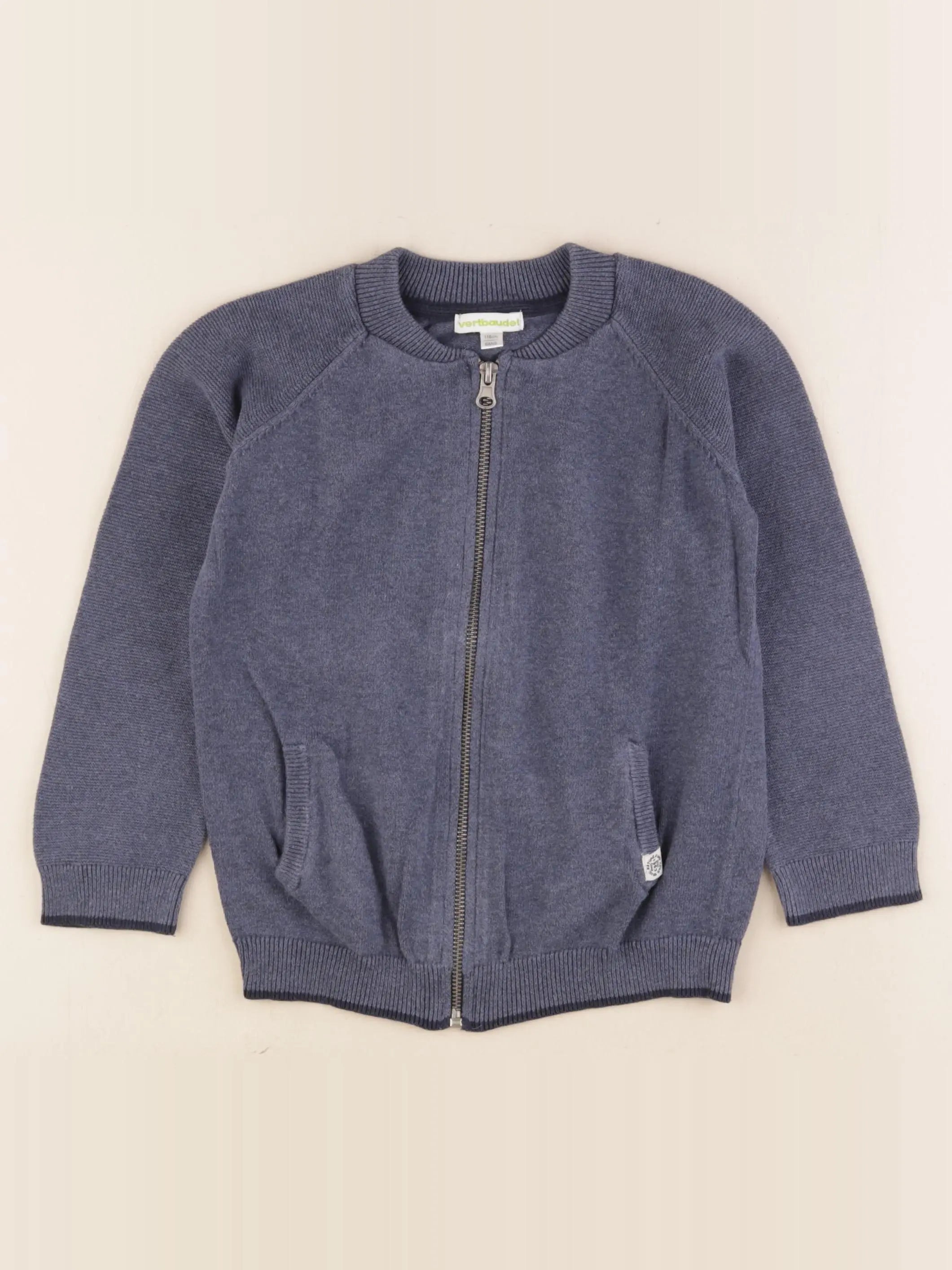 Vertbaudet - gilet bleu - 6 ans