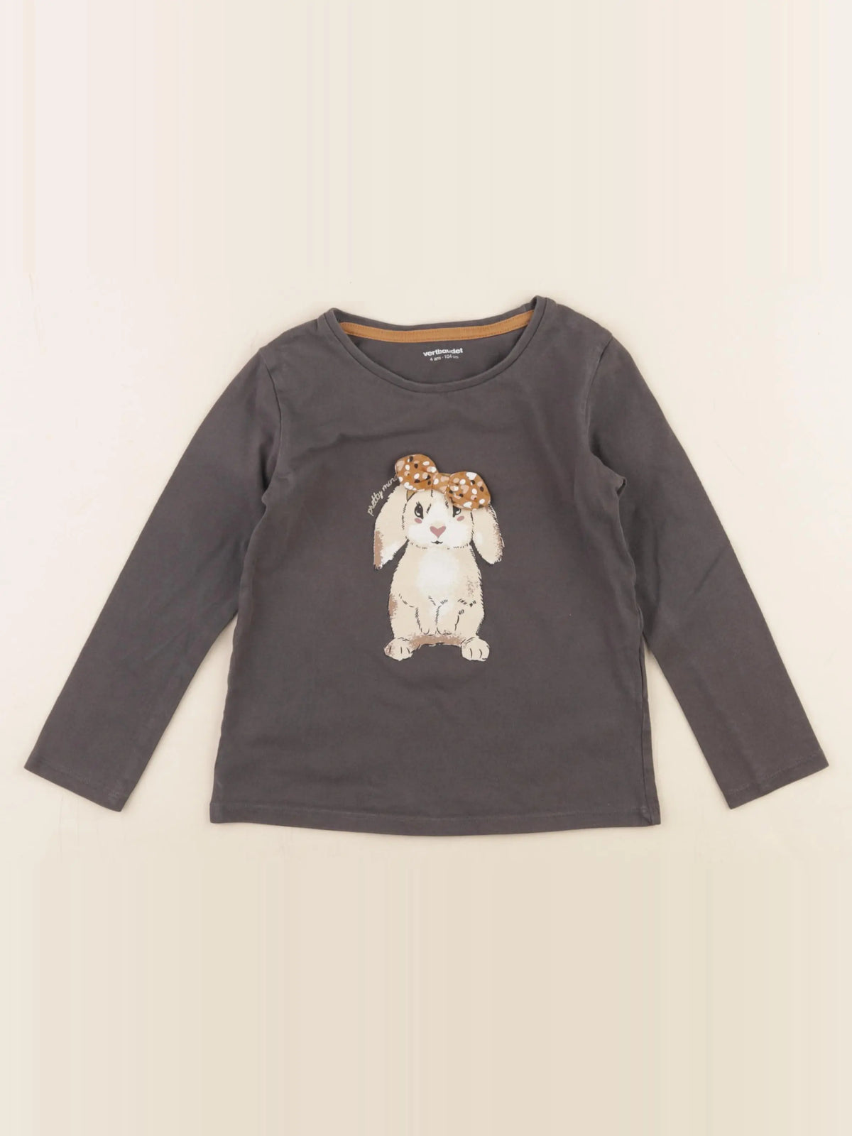 Vertbaudet - tee-shirt gris - 4 ans