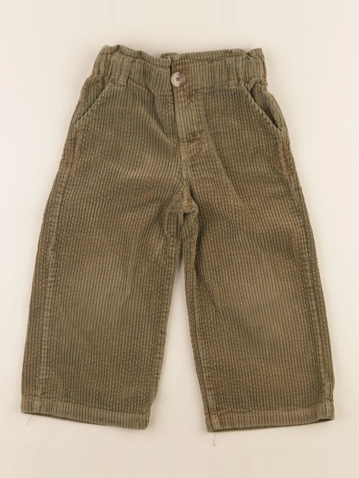 Vertbaudet - pantalon vert - 4 ans