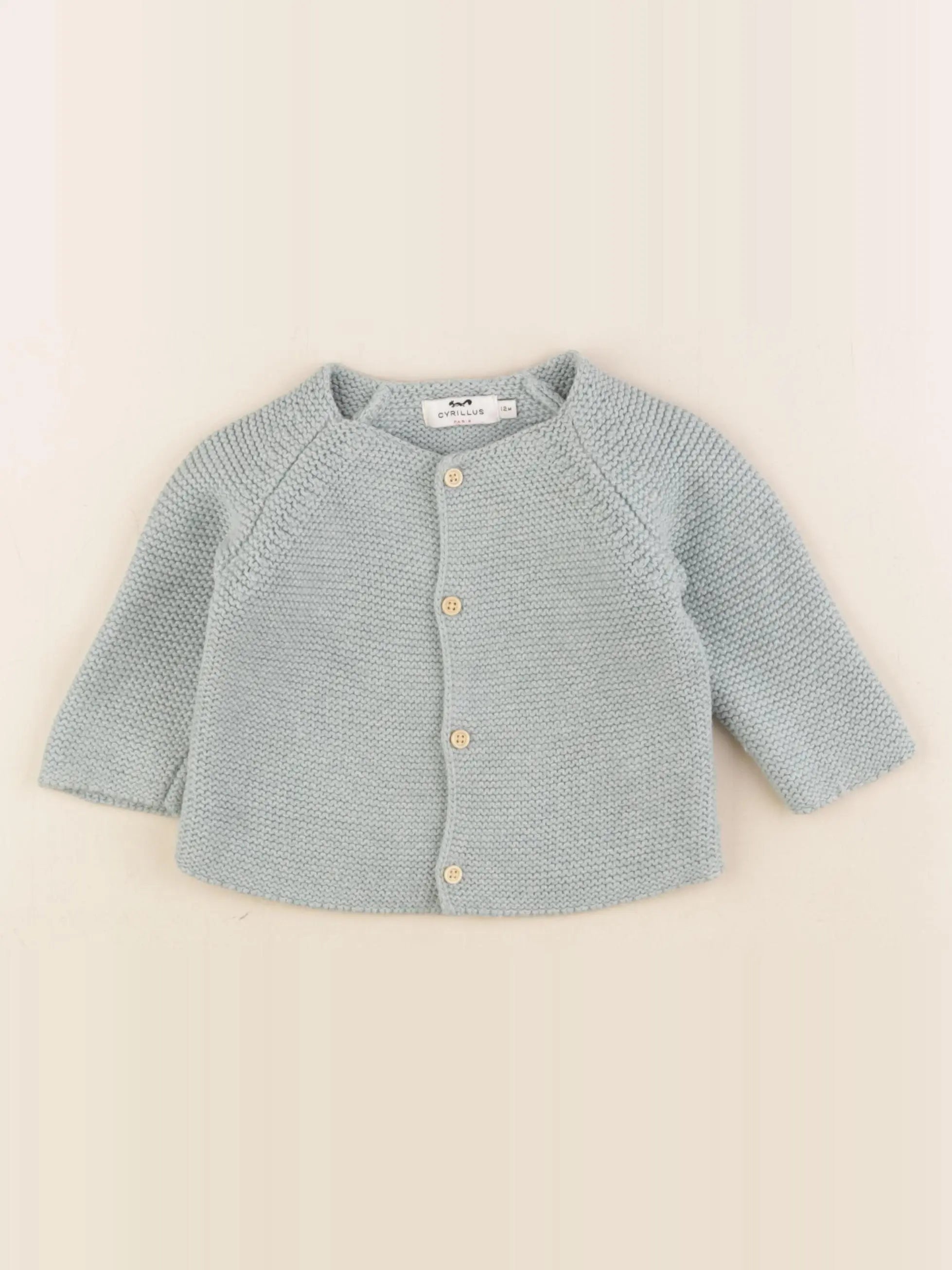Cyrillus - gilet vert - 12 mois