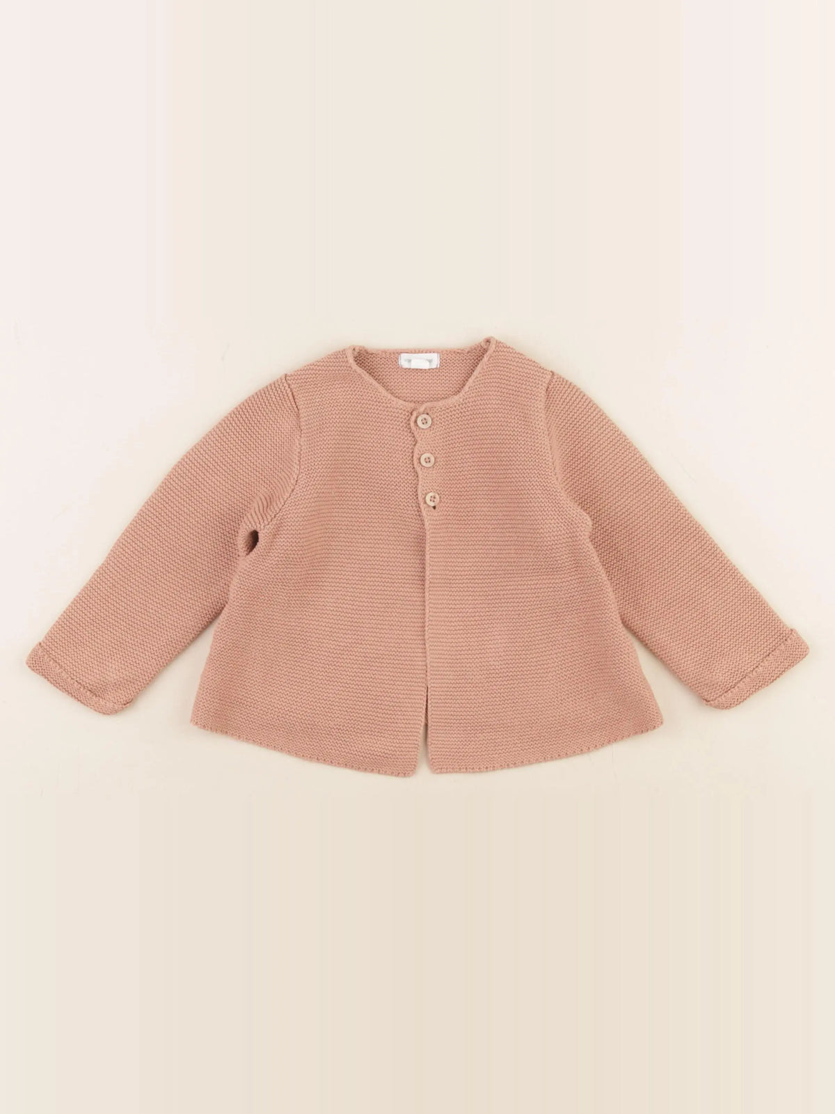 Vertbaudet - gilet marron - 12 mois