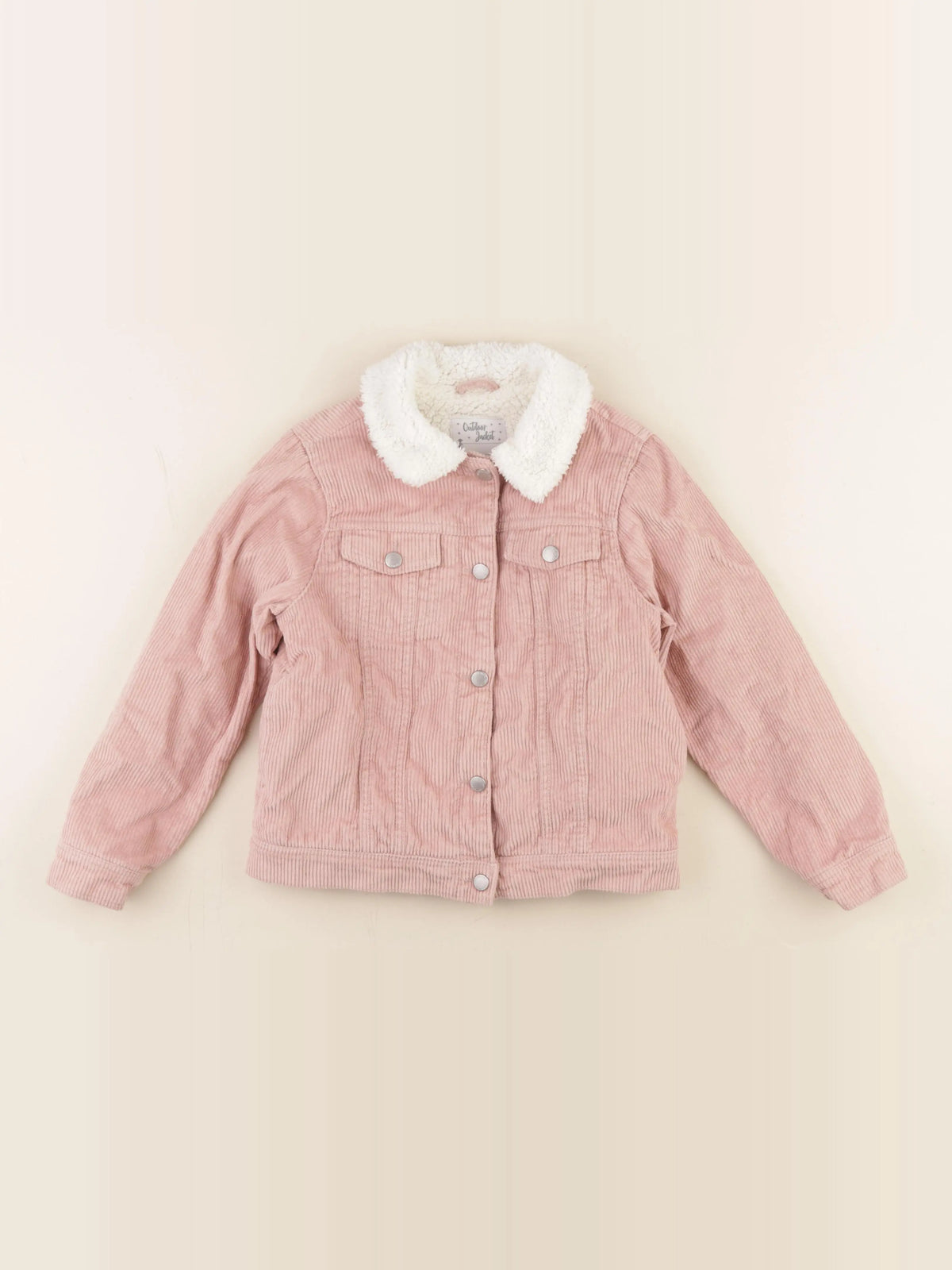 Vertbaudet - veste doublé rose - 8 ans