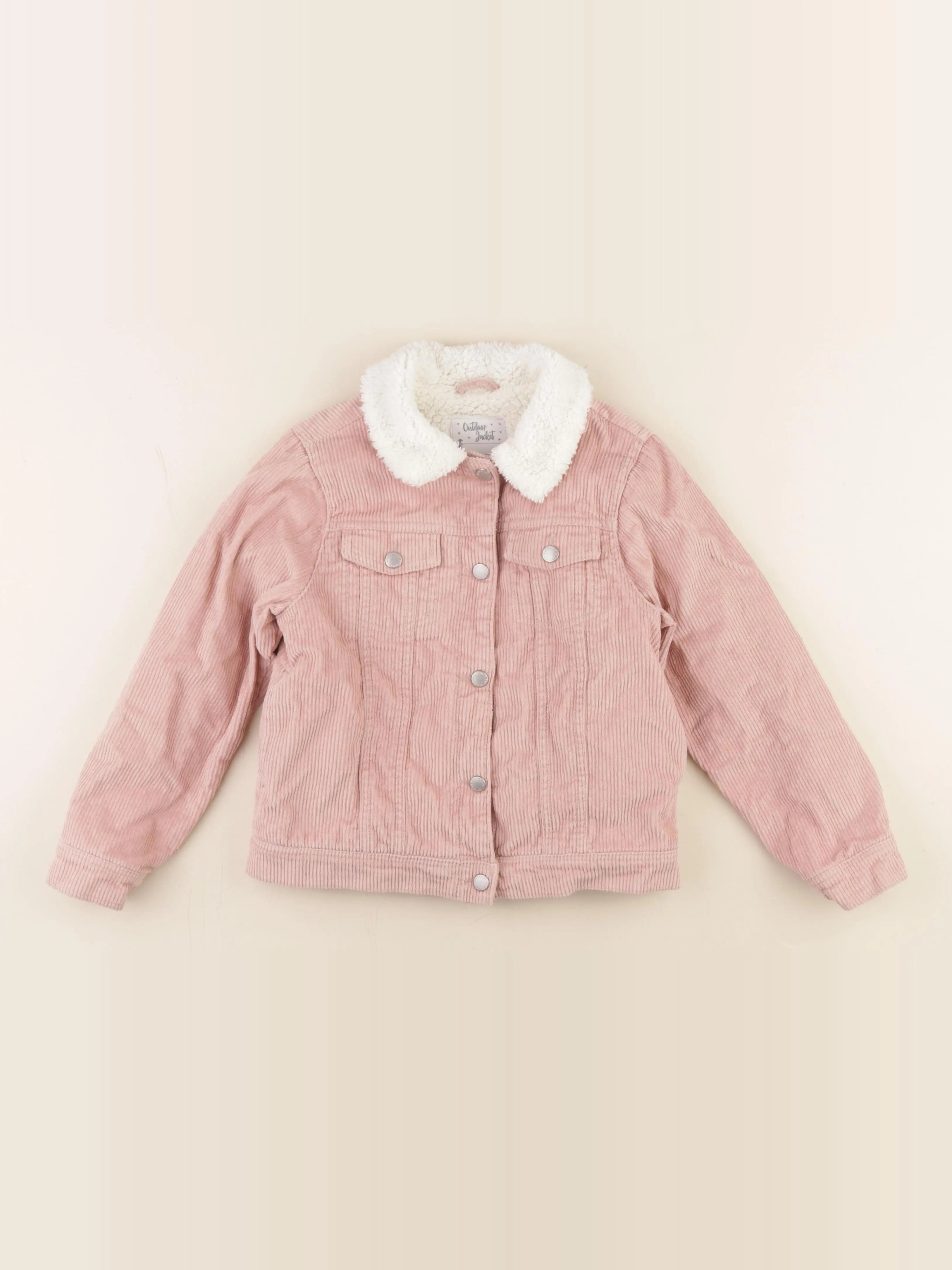 Vertbaudet - veste doublé rose - 8 ans