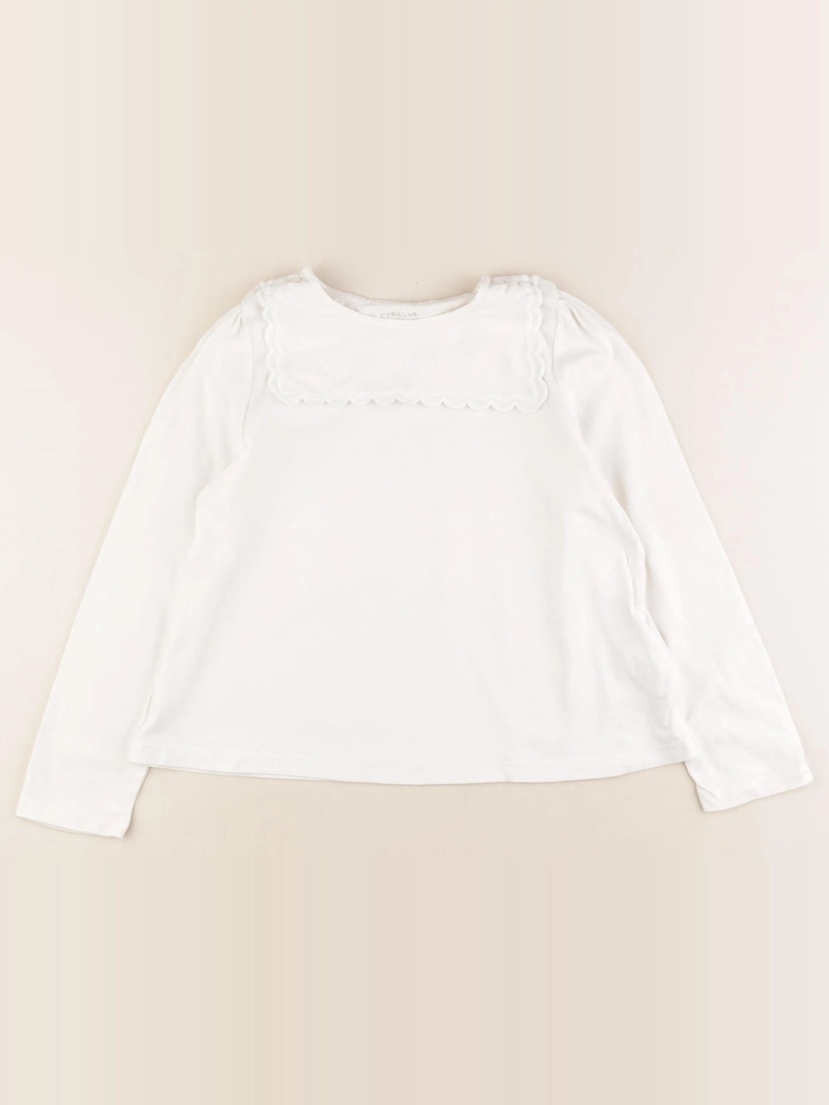 Cyrillus - tee-shirt blanc - 8 ans