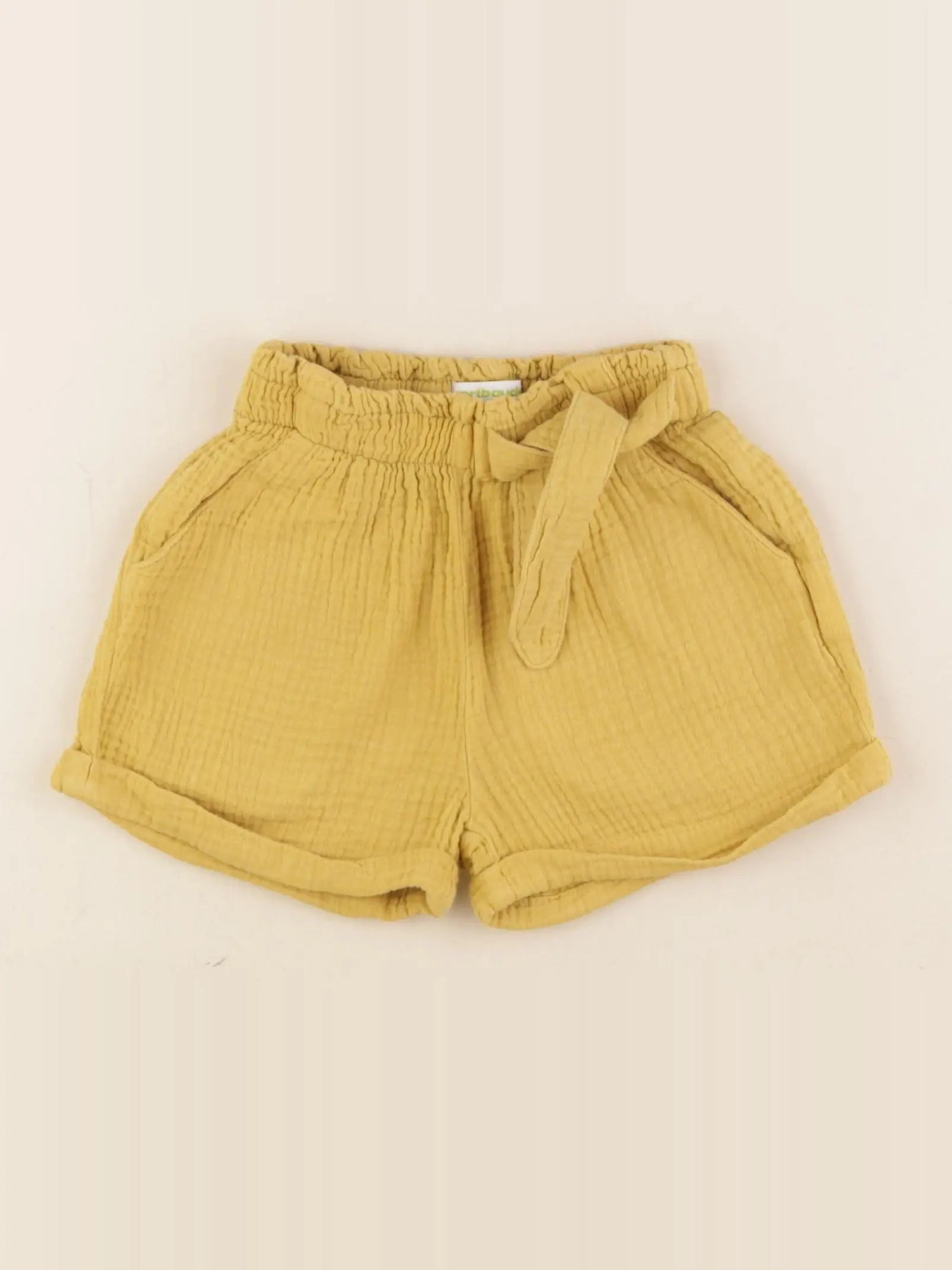 Vertbaudet - short jaune - 4 ans