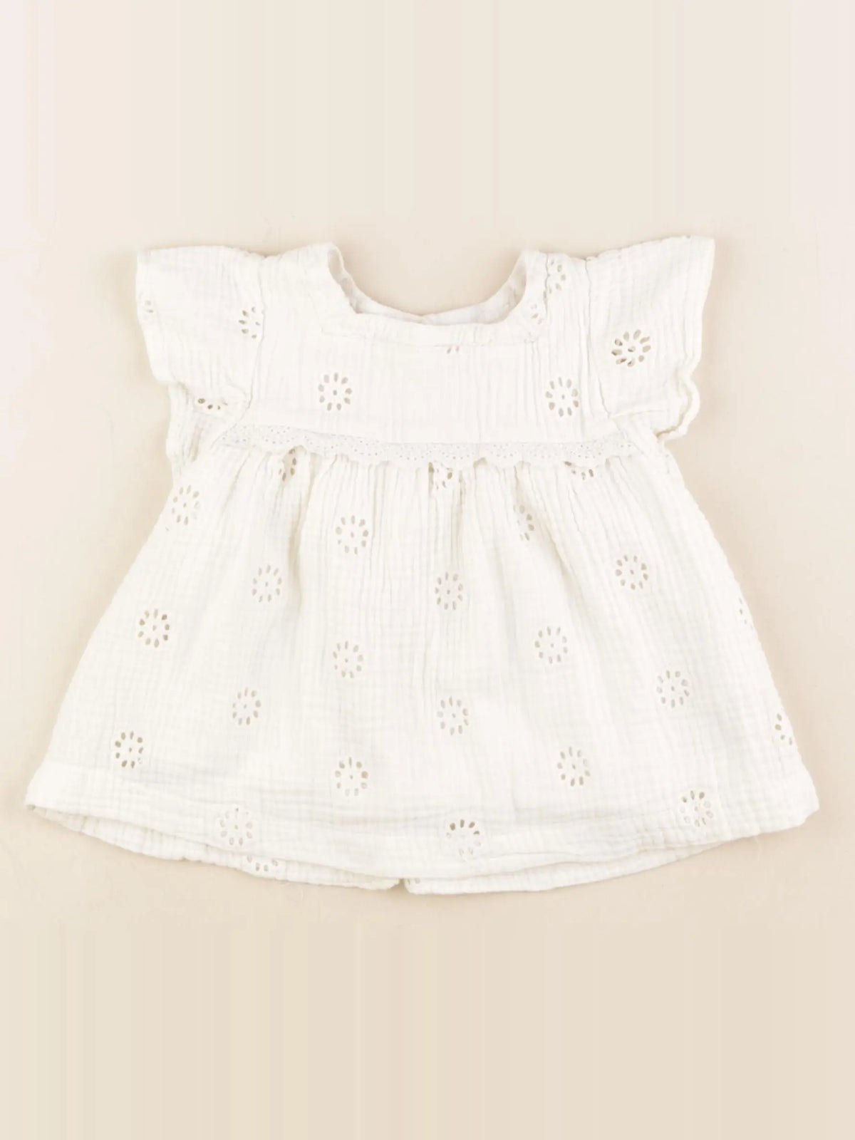 Vertbaudet - blouse beige - 4 ans