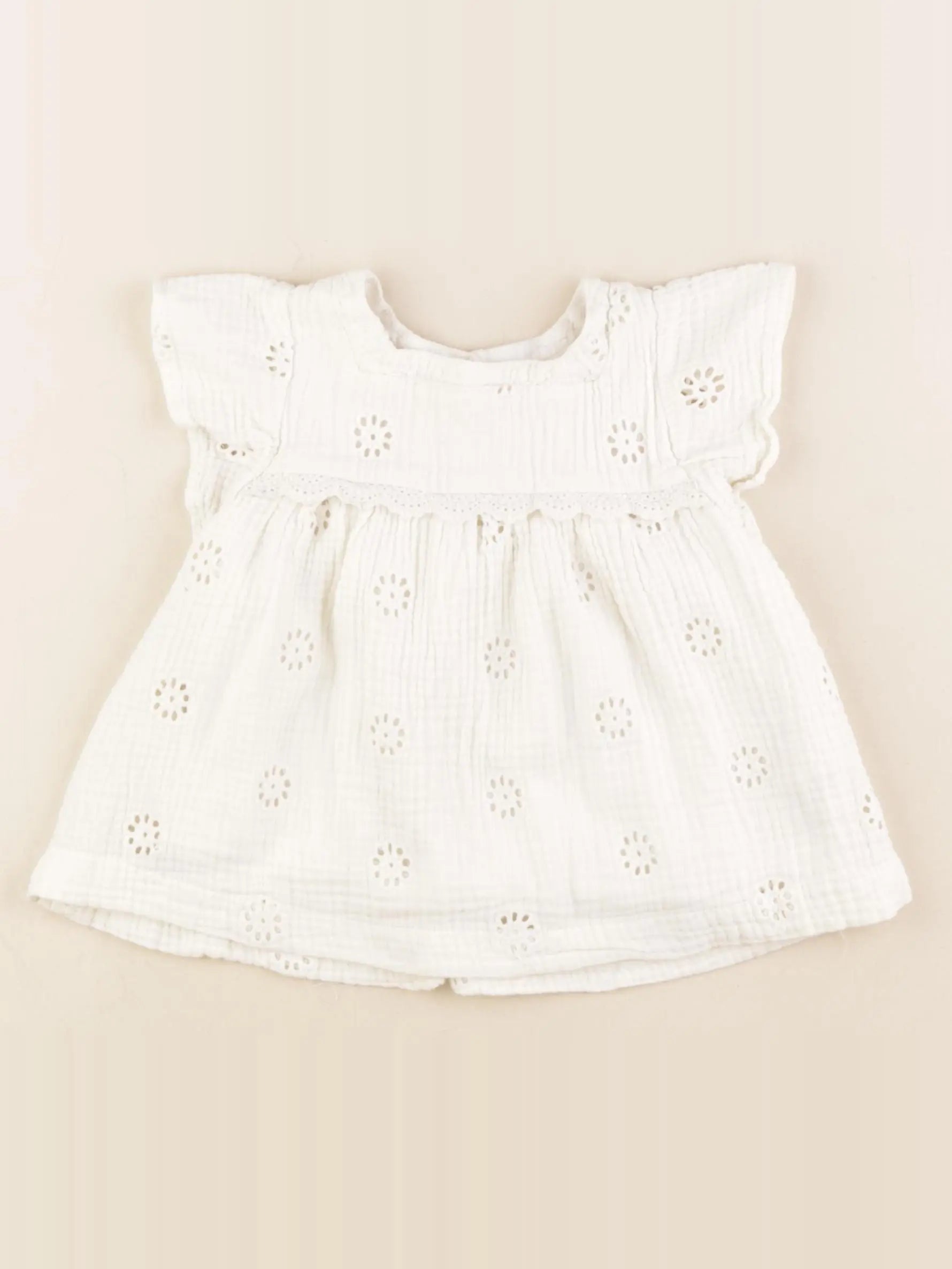 Vertbaudet - blouse beige - 4 ans