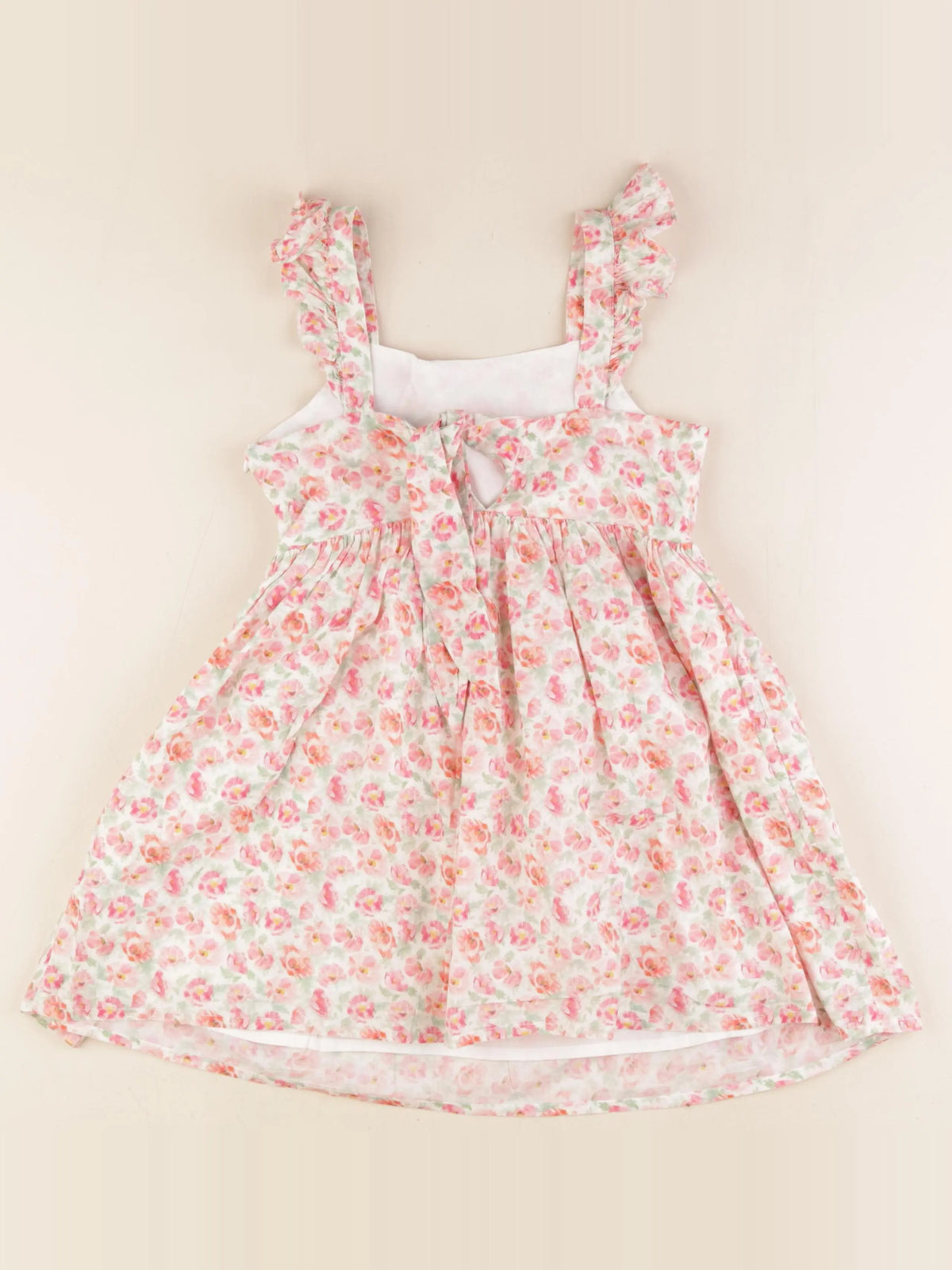 Vertbaudet - robe vert, rose - 6 ans