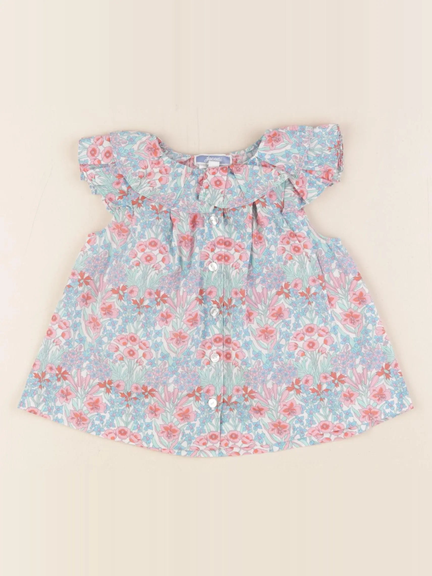 Jacadi - blouse liberty multicolore - 24 mois