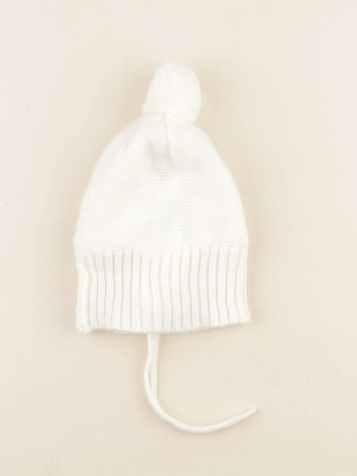 Boutchou - bonnet blanc - 6/12 mois