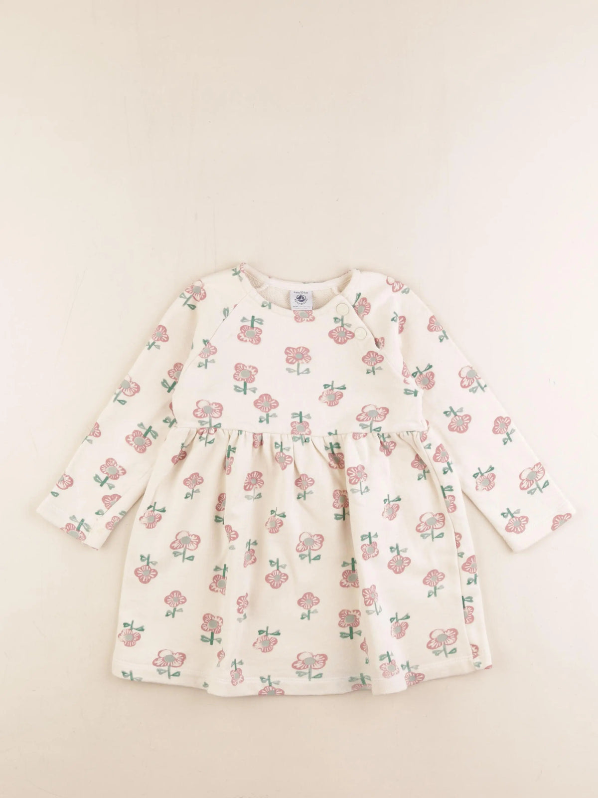 Petit Bateau - robe beige - 4 ans