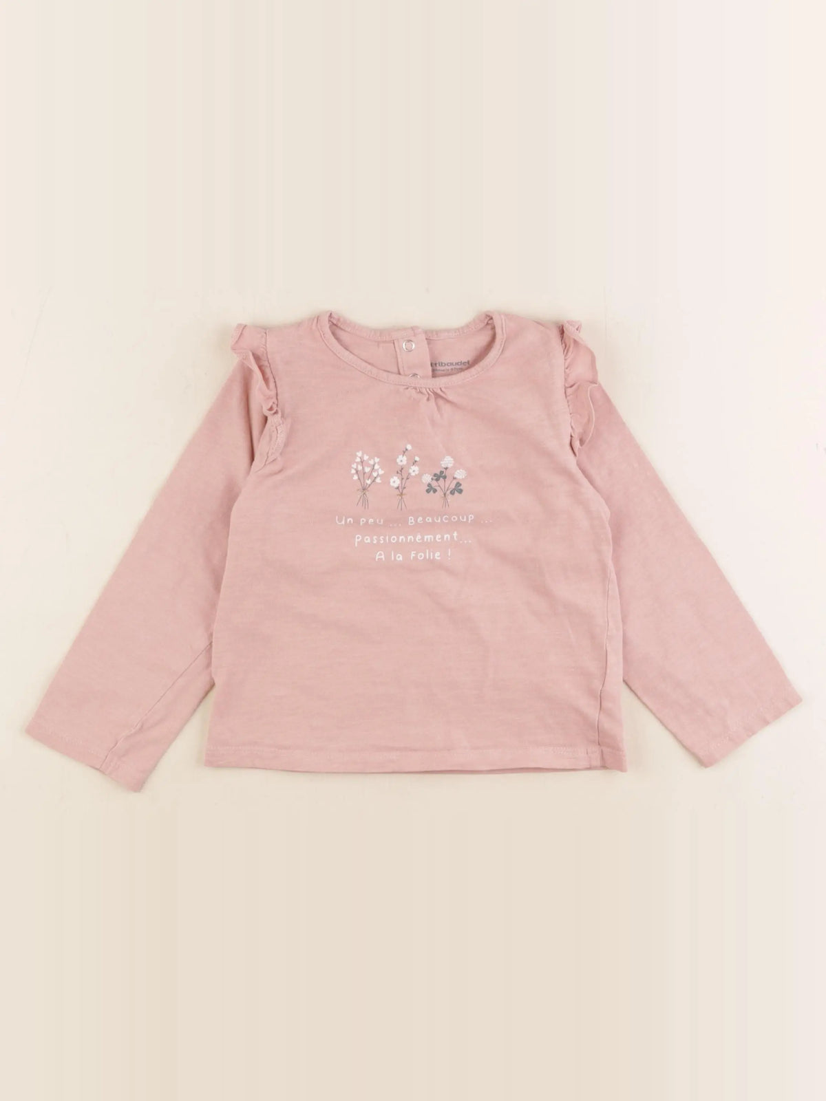 Vertbaudet - tee-shirt rose - 36 mois
