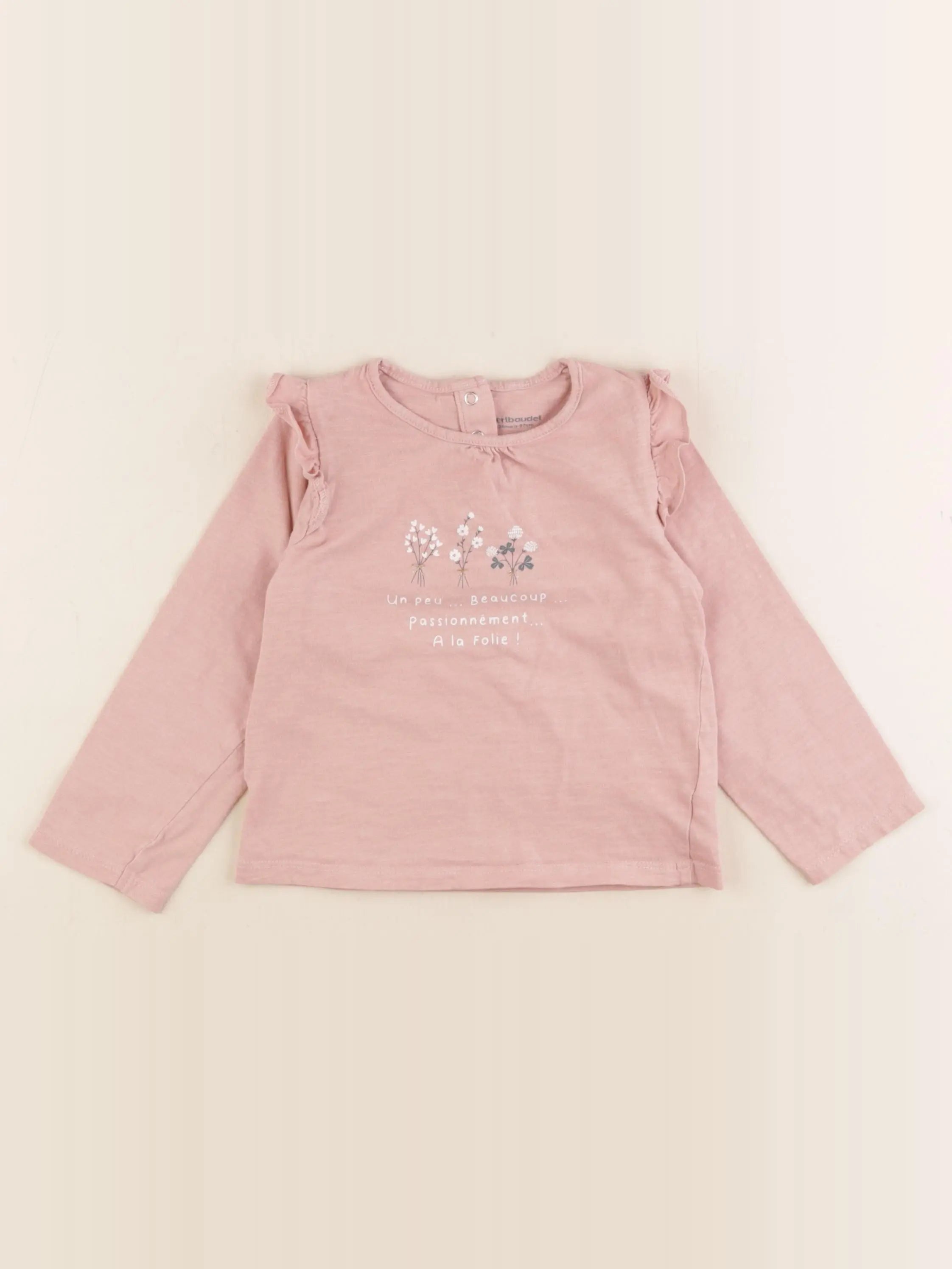 Vertbaudet - tee-shirt rose - 36 mois