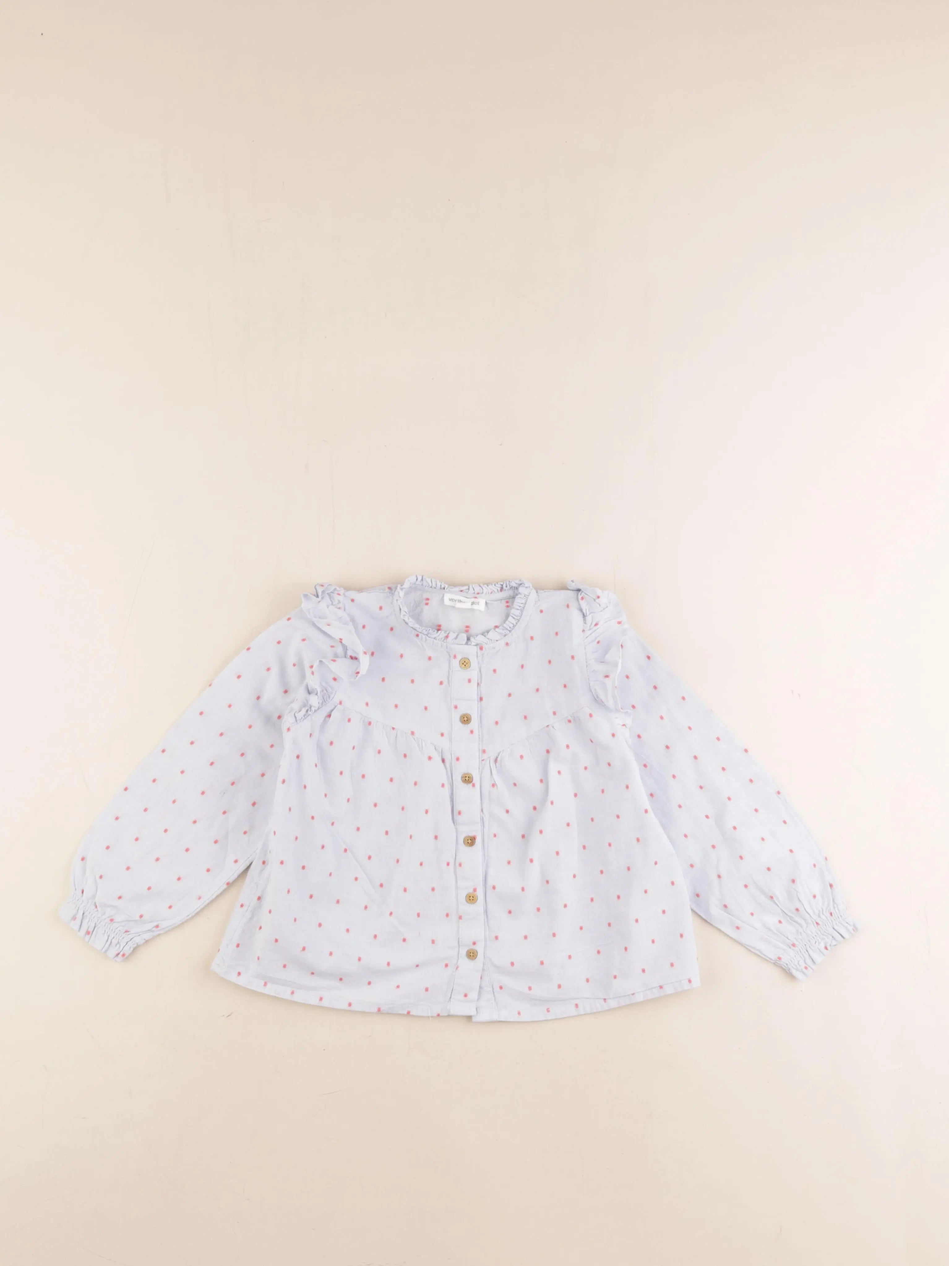 Vertbaudet - blouse bleu - 3 ans