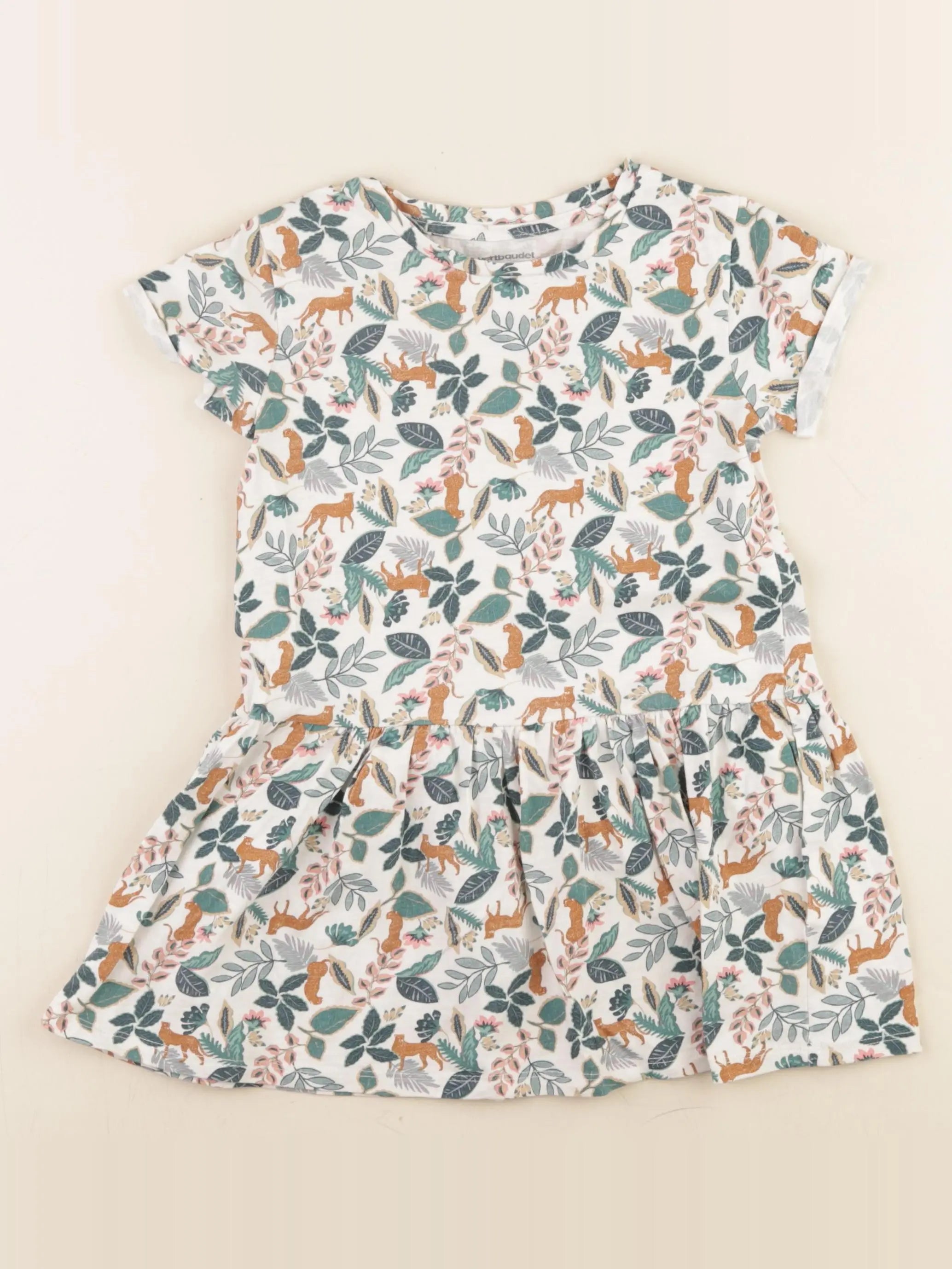 Vertbaudet - robe multicolore - 4 ans