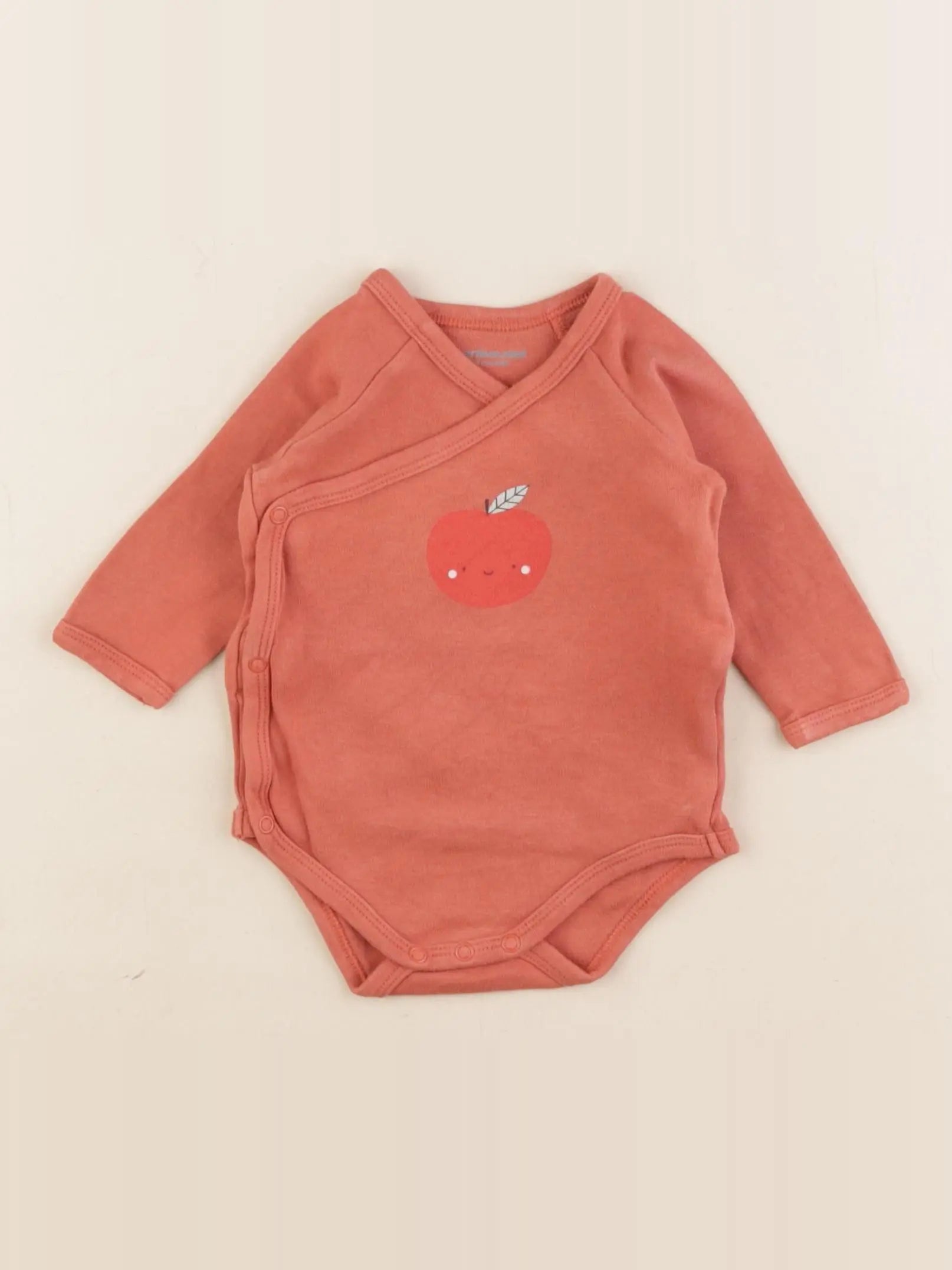 Vertbaudet - body rouge - 6 mois