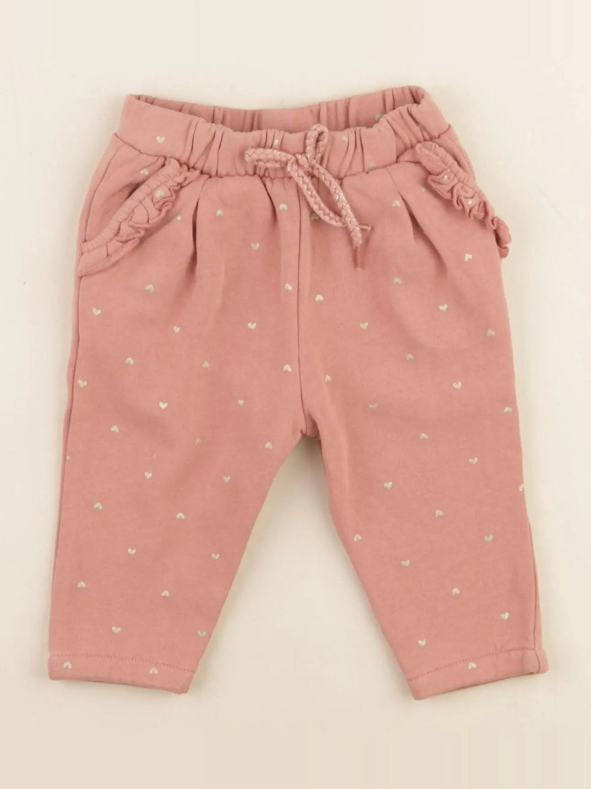 Vertbaudet - pantalon doublé rose - 6 mois