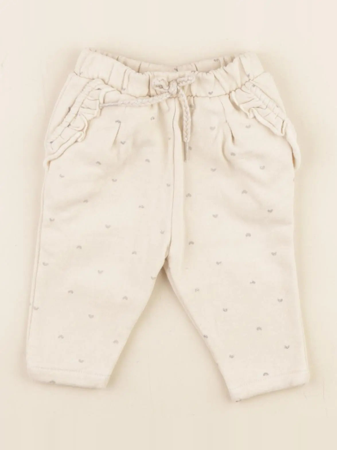 Vertbaudet - pantalon doublé beige - 3 mois