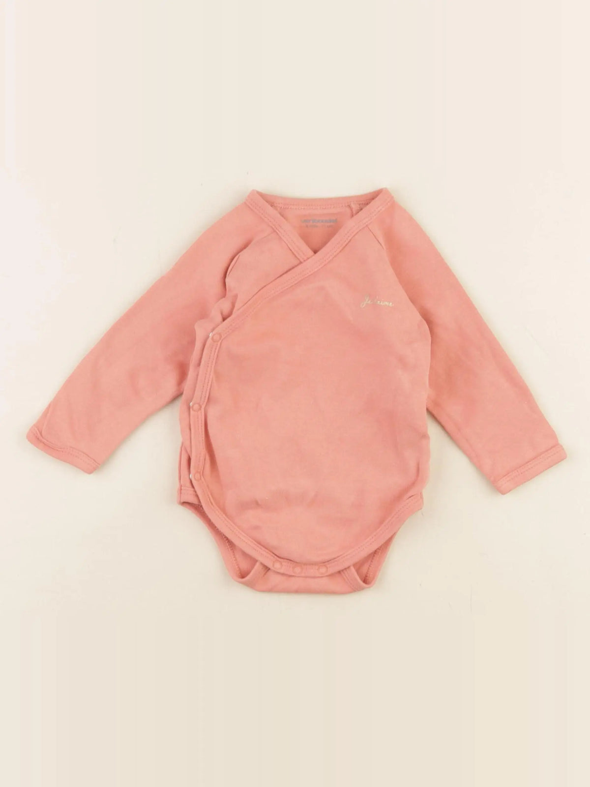 Vertbaudet - body orange - 9 mois