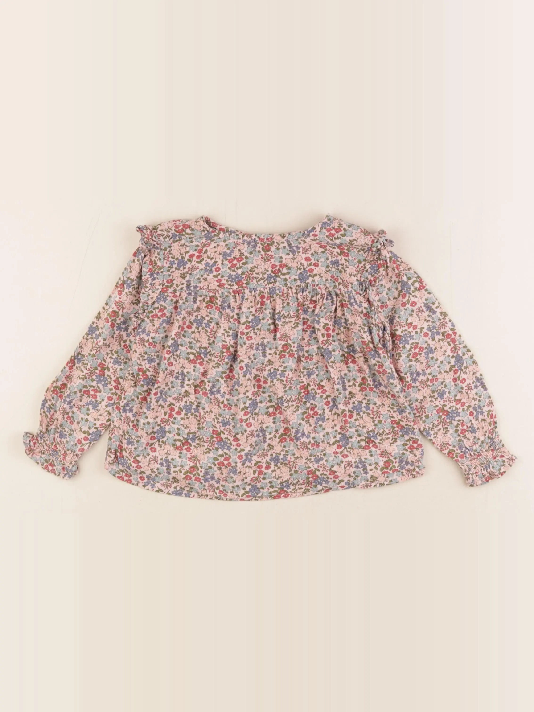 Vertbaudet - blouse multicolore, rose - 2 ans