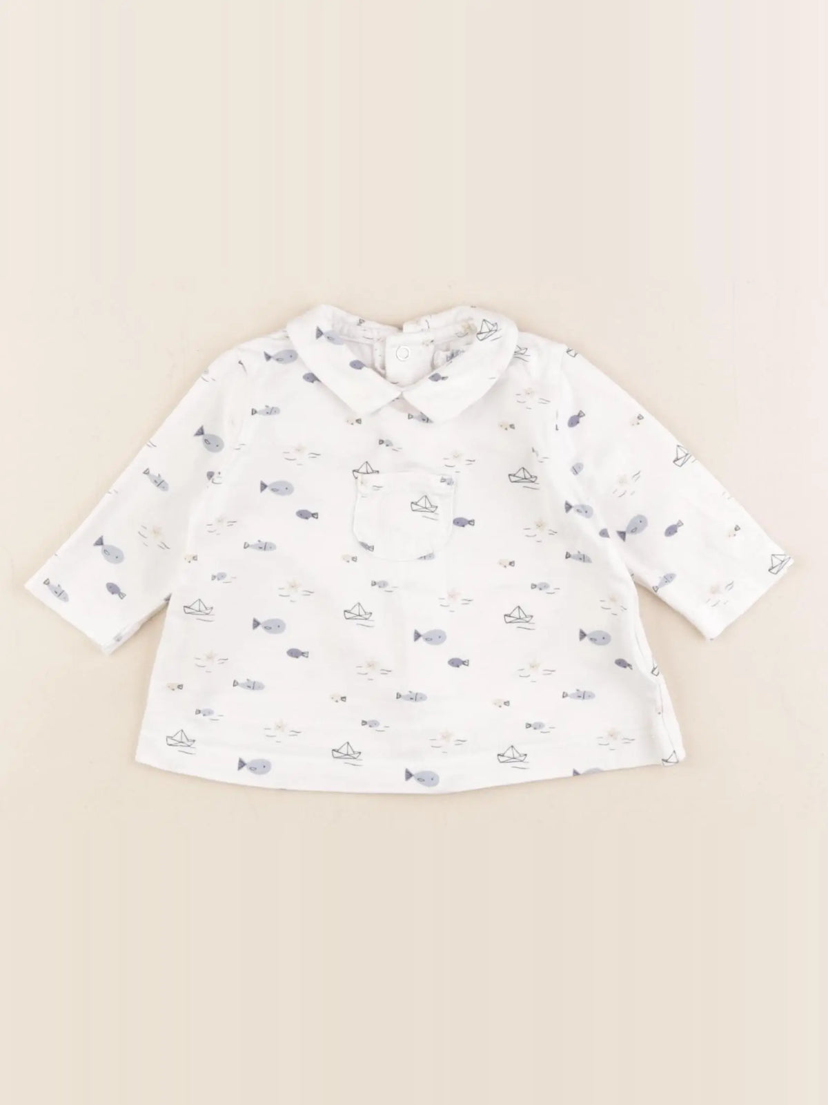 Boutchou - tee-shirt blanc - 3 mois
