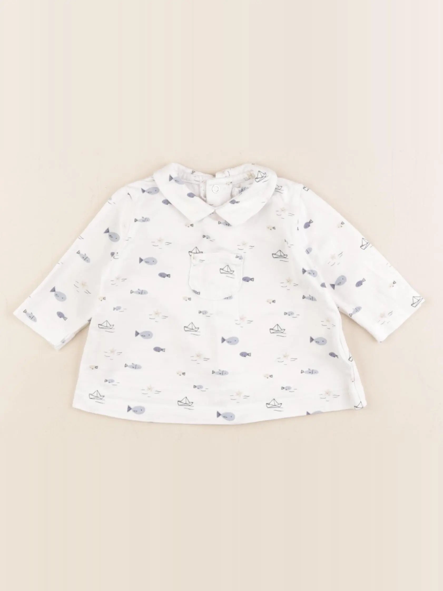 Boutchou - tee-shirt blanc - 3 mois