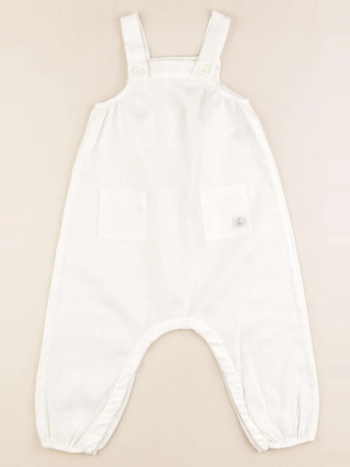 Petit Bateau - salopette beige - 18 mois