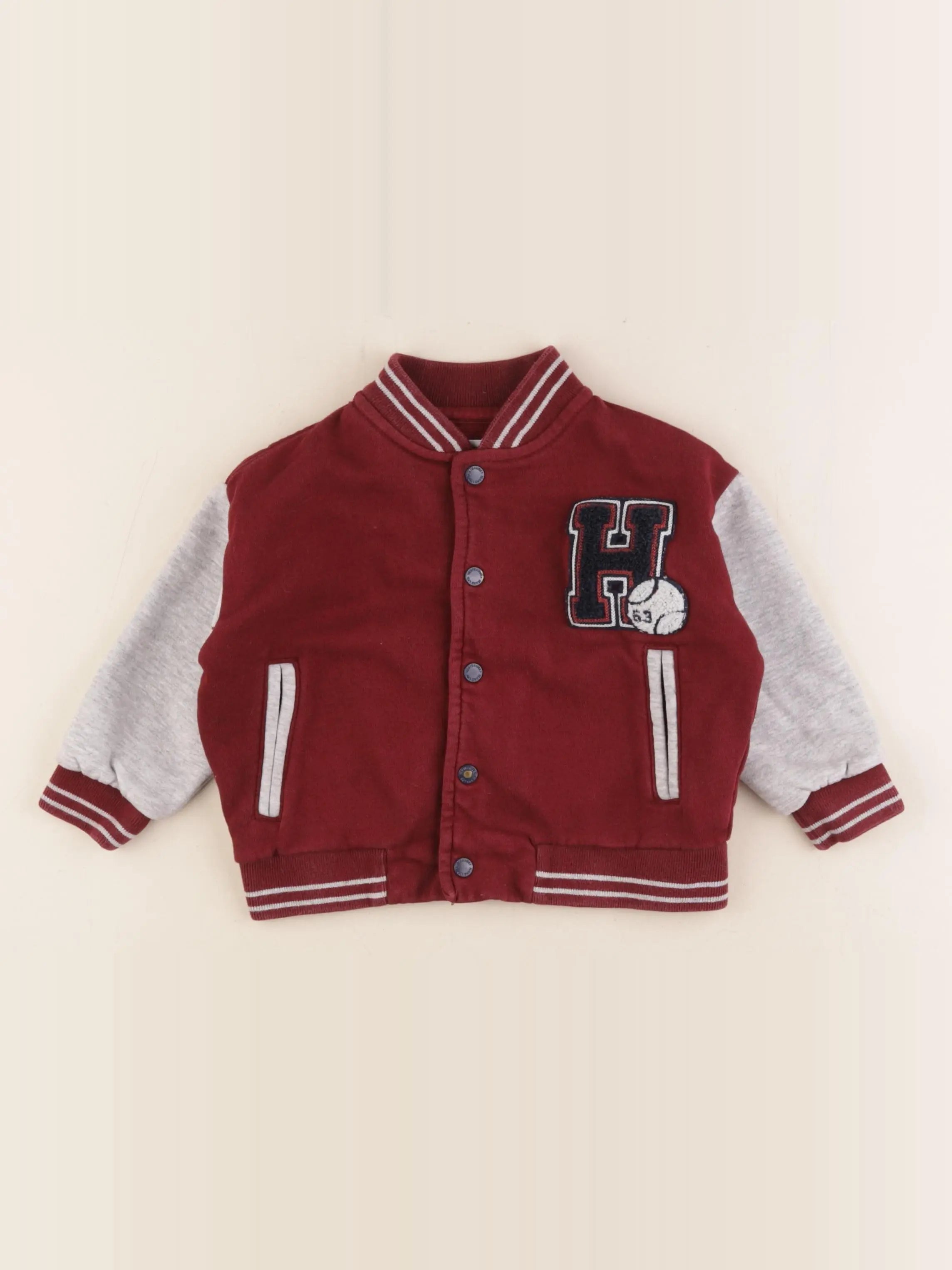 Vertbaudet - veste rouge - 2 ans