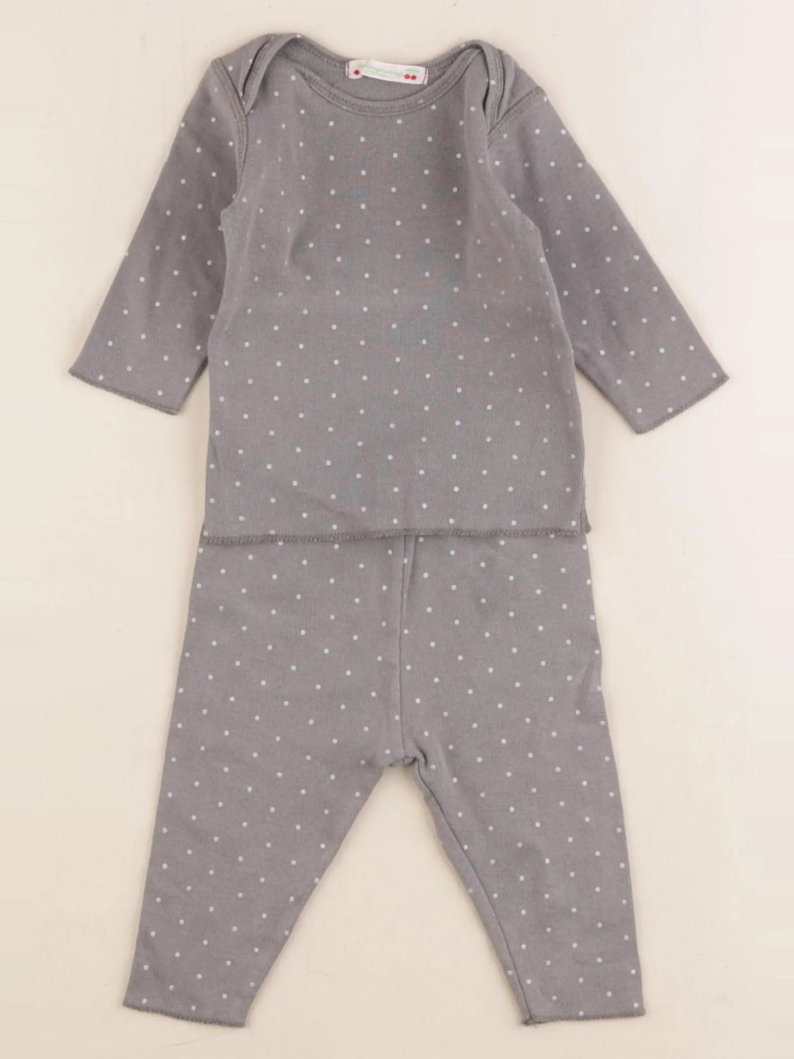 Bonpoint - pyjama coton gris - 3 mois