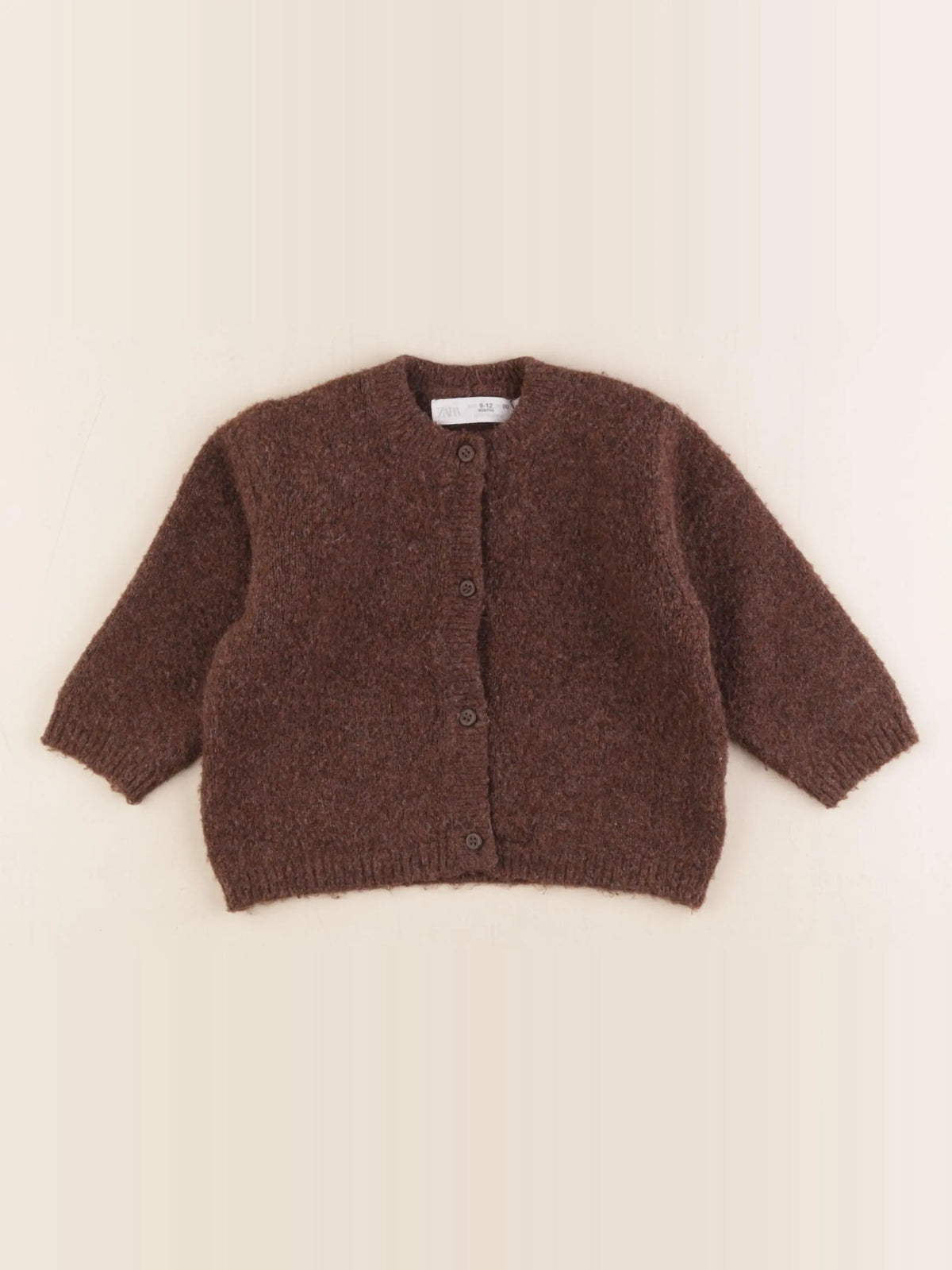 Zara - gilet marron - 9/12 mois