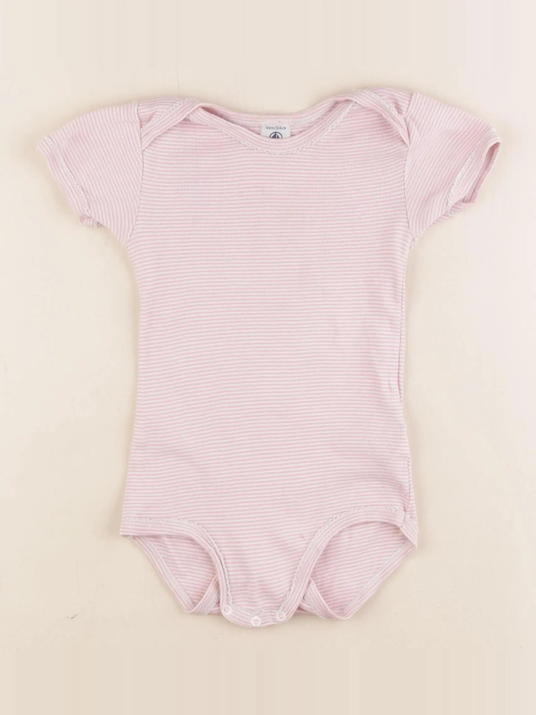 Petit Bateau - body rose - 4 ans