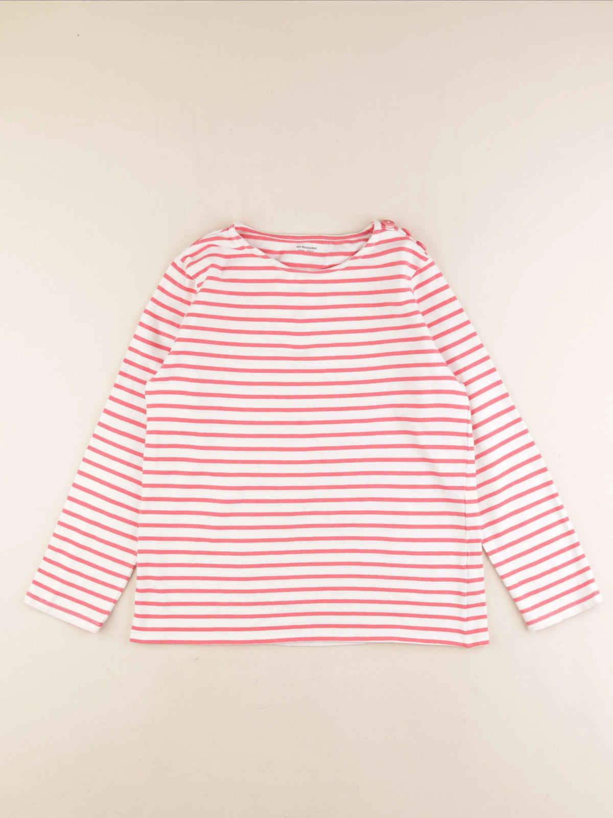 Vertbaudet - pull blanc, rose - 14 ans