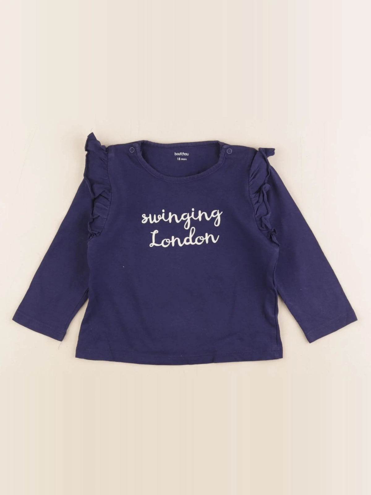Boutchou - tee-shirt bleu - 18 mois