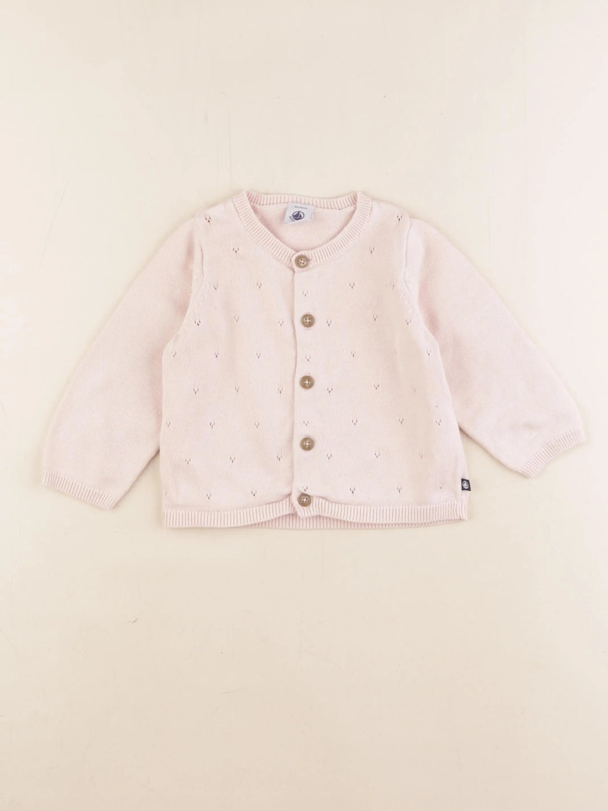 Petit Bateau - gilet rose - 18 mois