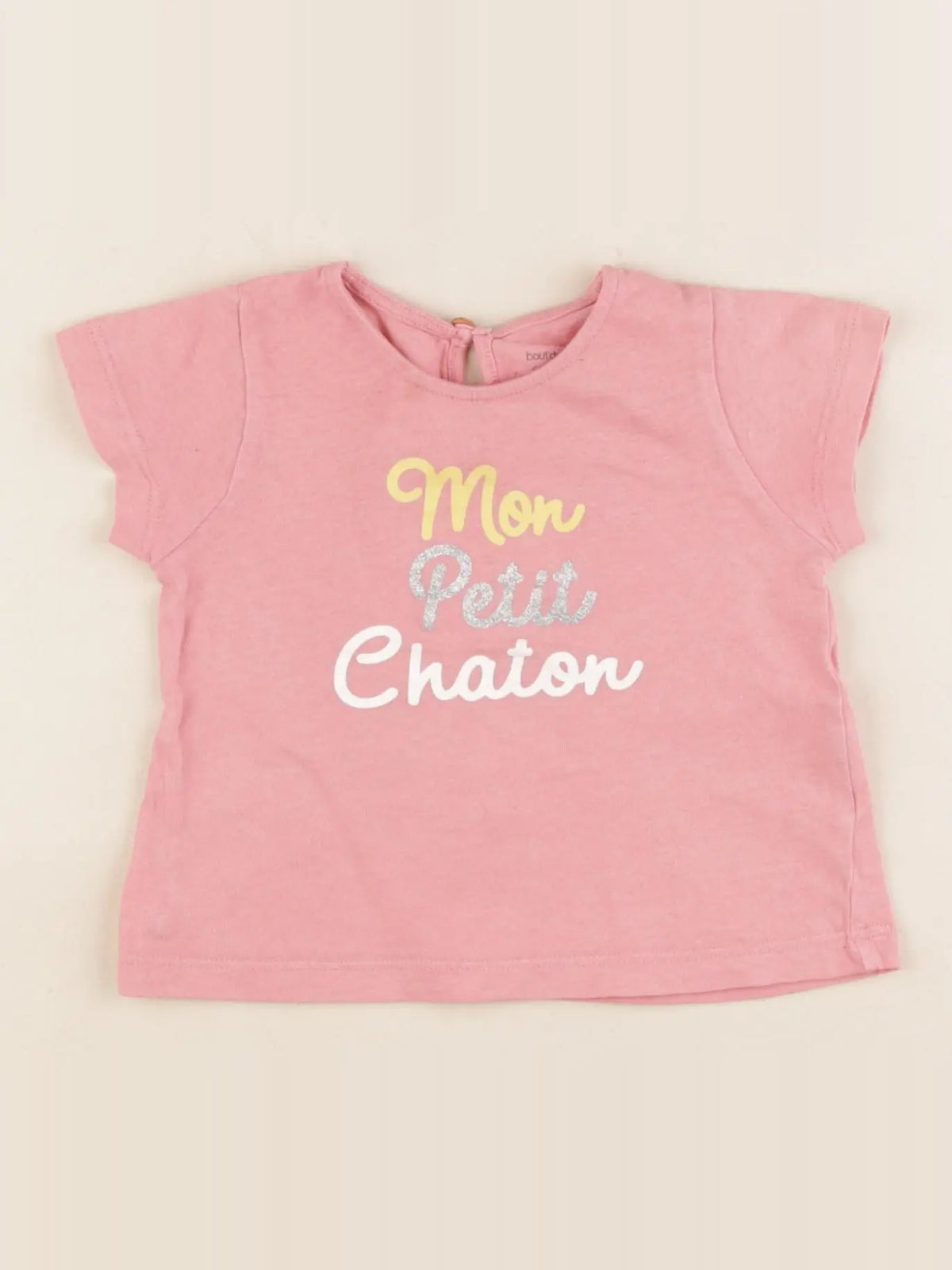 Boutchou - tee-shirt rose - 9 mois