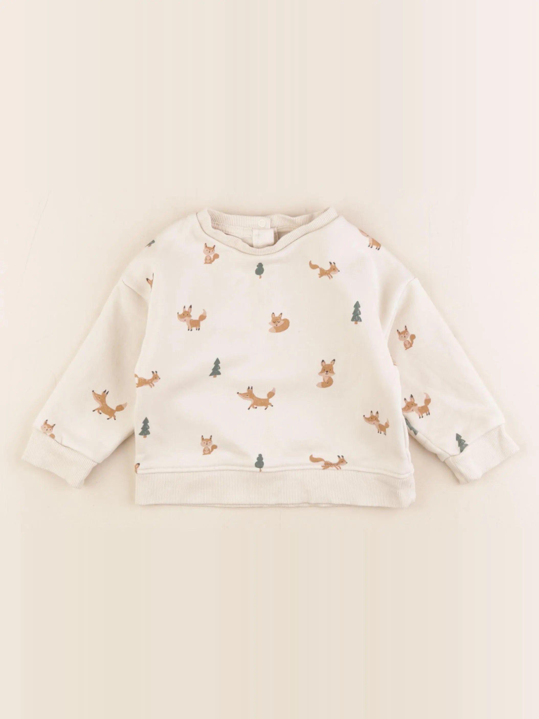 Vertbaudet - sweat beige - 18 mois