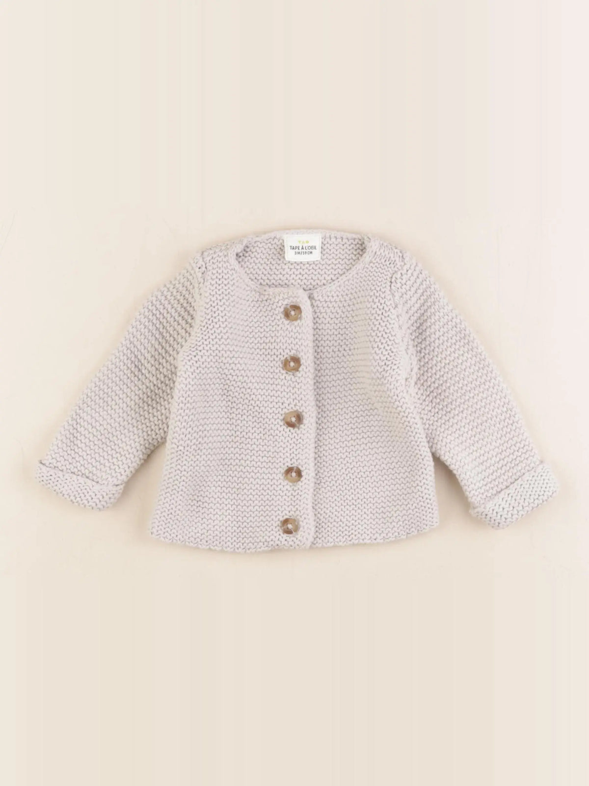 Tape à l'oeil - gilet gris - 3 mois