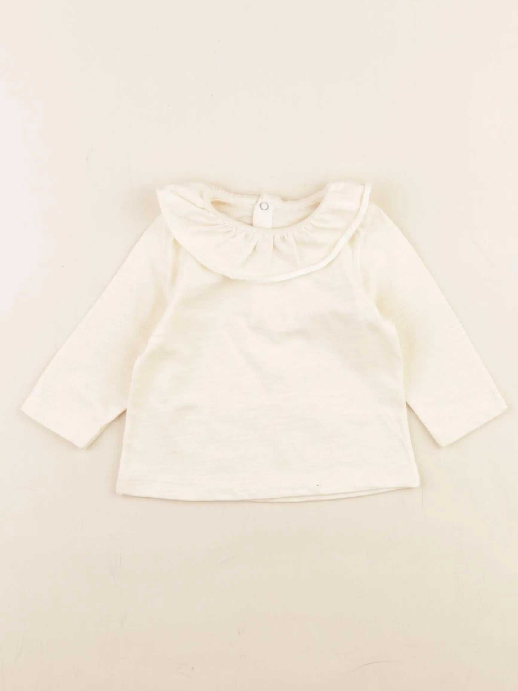 Petit Bateau - tee-shirt jaune - 3 mois