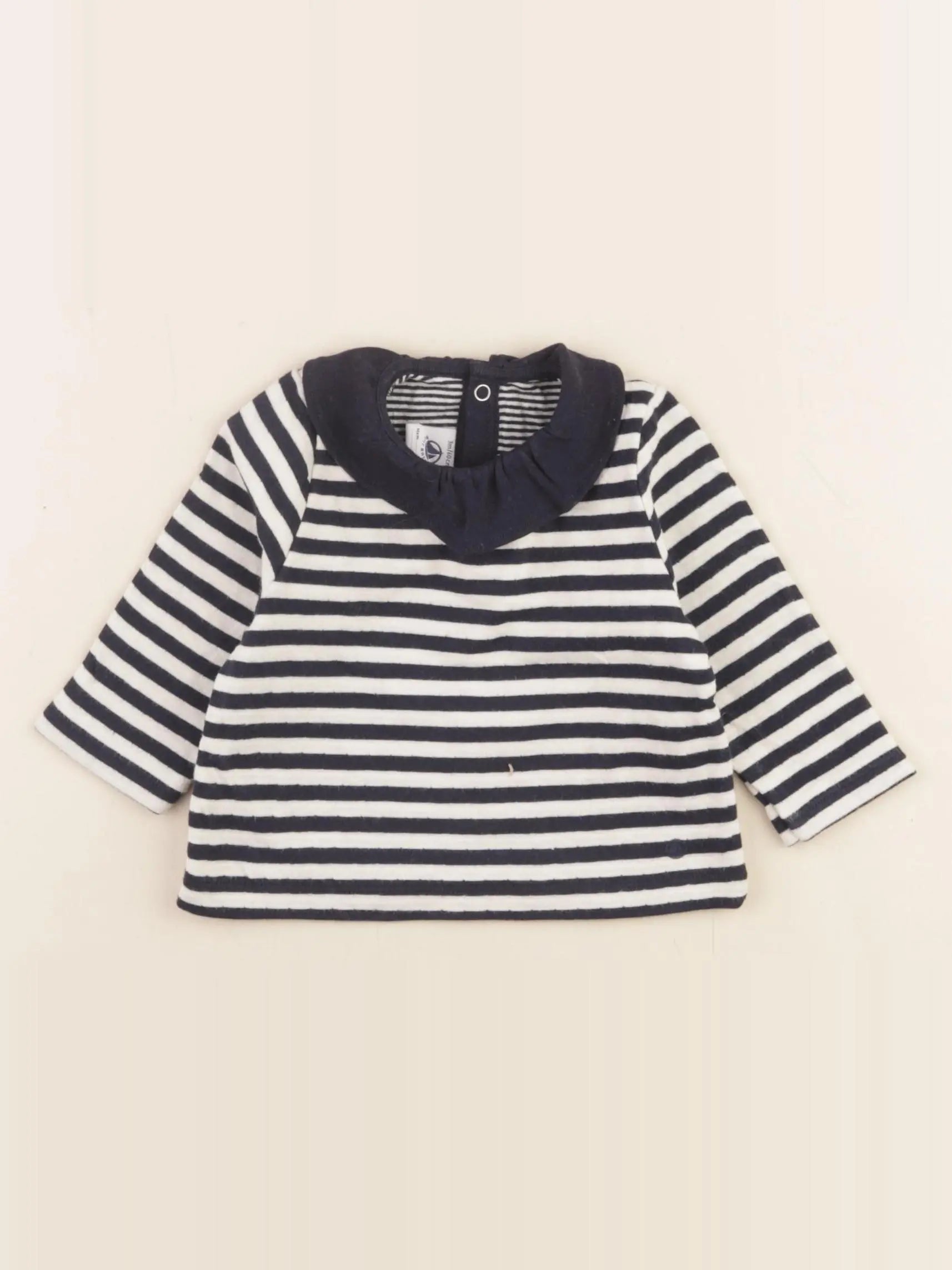 Petit Bateau - tee-shirt bleu - 3 mois
