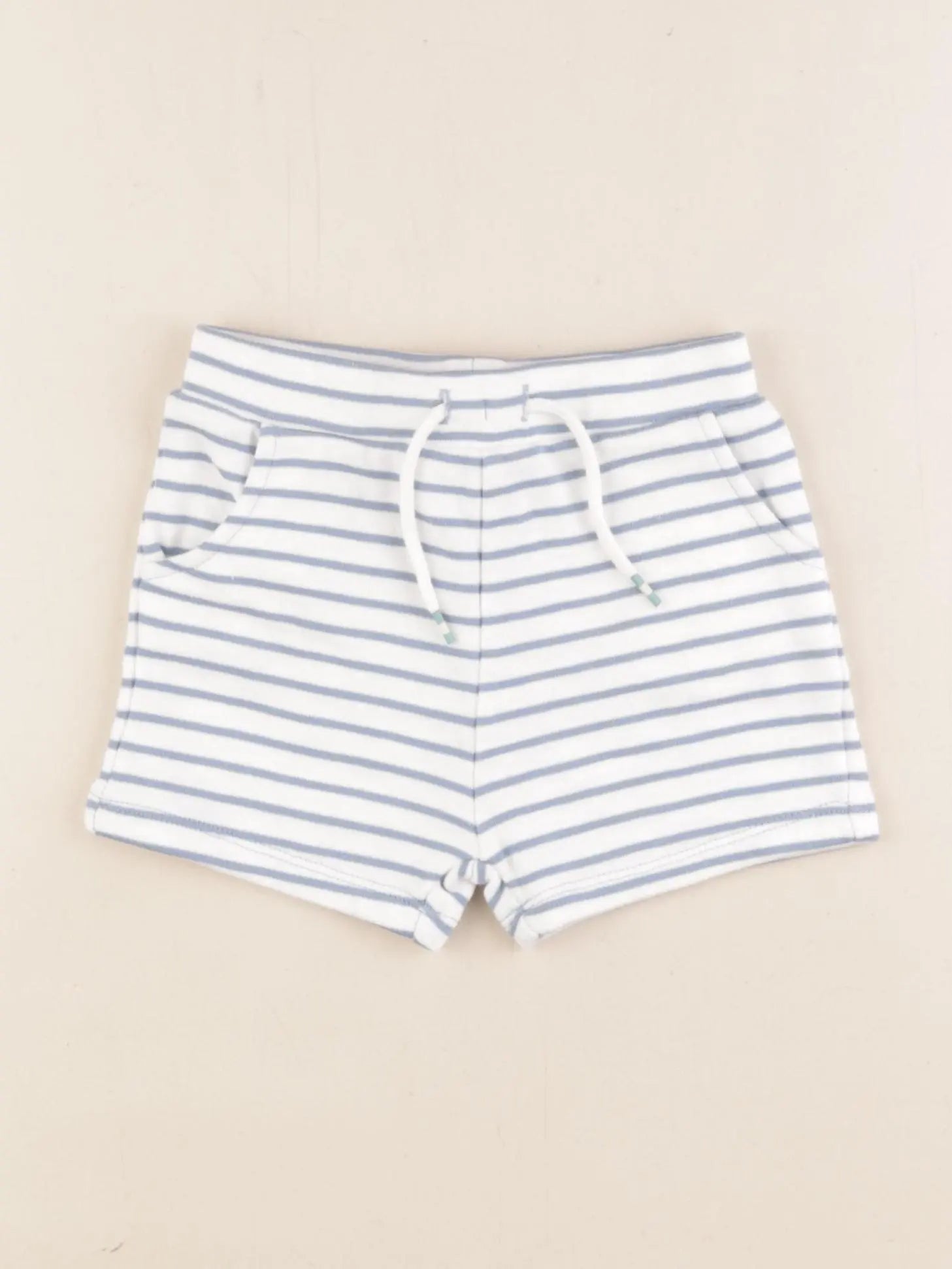 Cadet Rousselle - short blanc, bleu - 18 mois