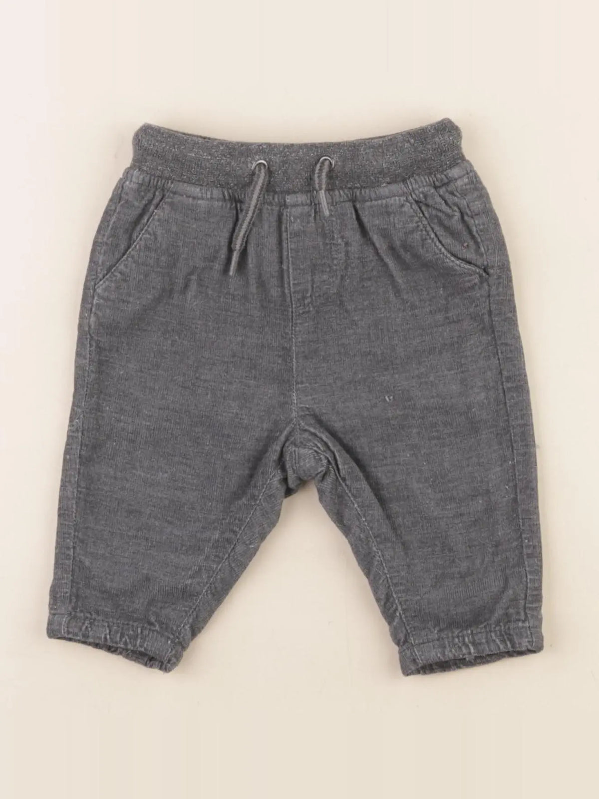 Vertbaudet - pantalon gris - 3 mois