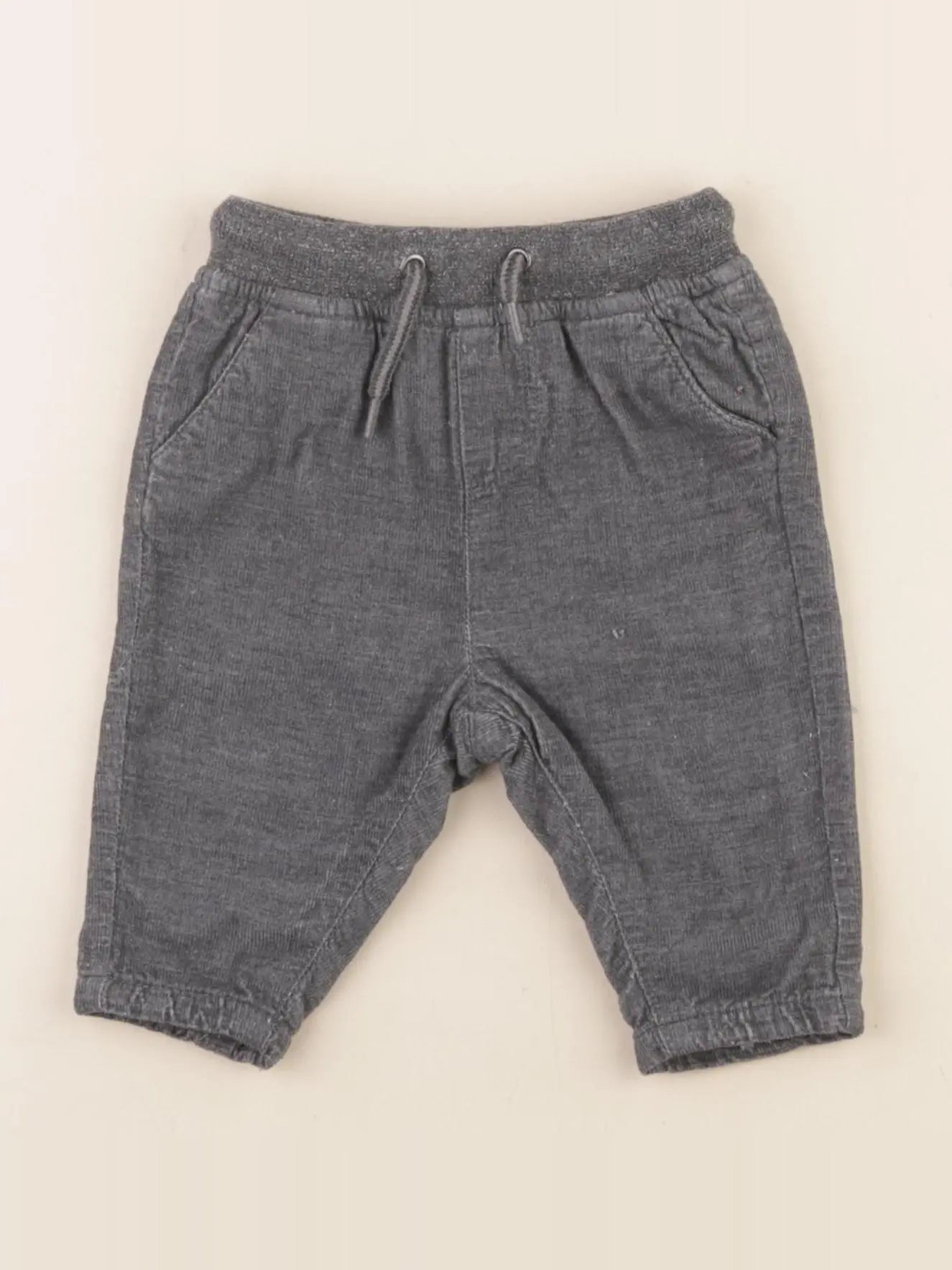 Vertbaudet - pantalon gris - 3 mois