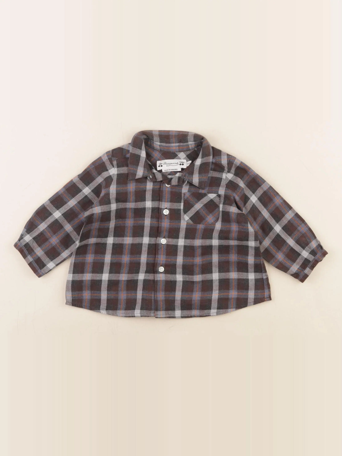 Bonpoint - chemise multicolore - 6 mois