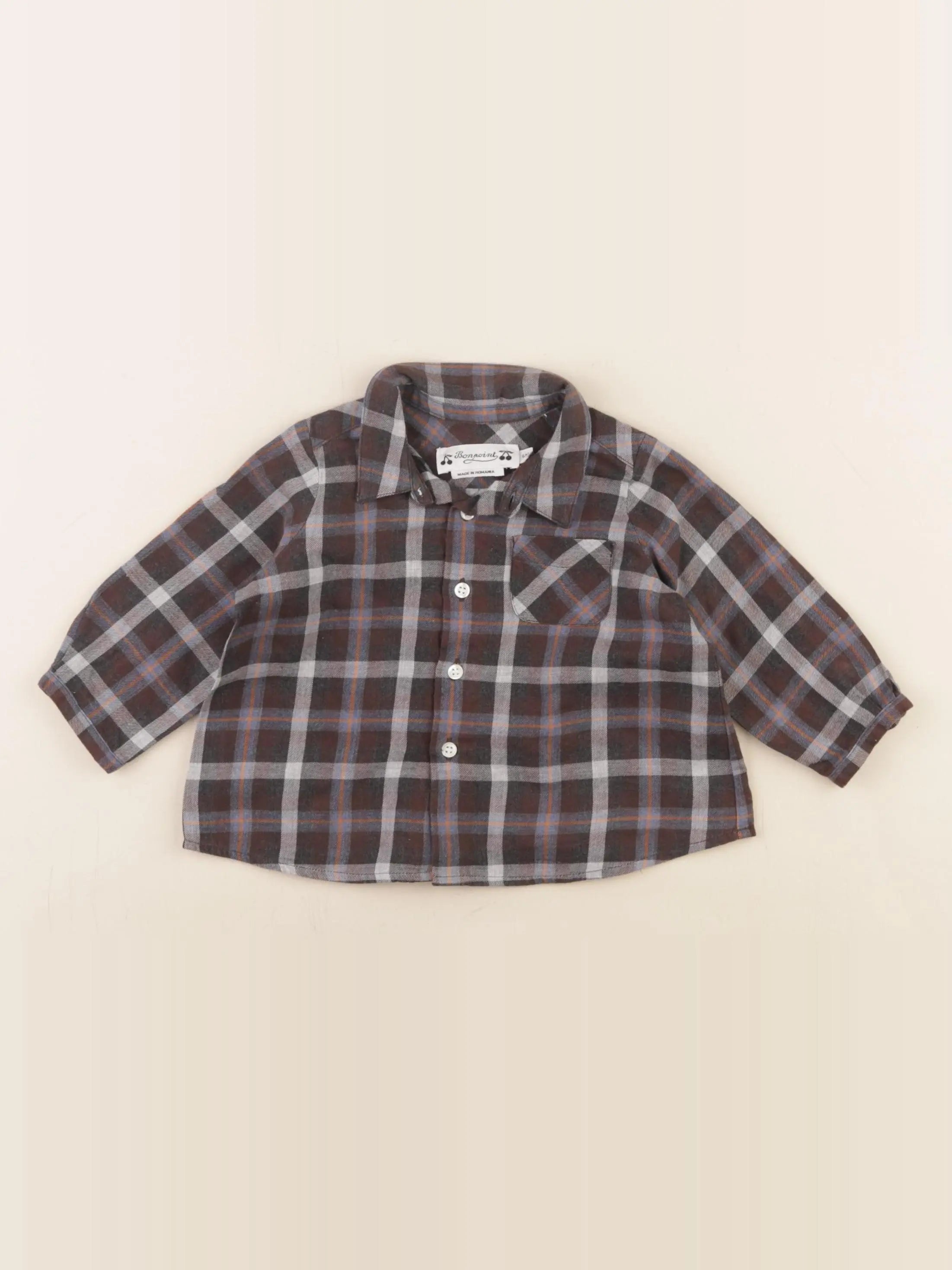 Bonpoint - chemise multicolore - 6 mois