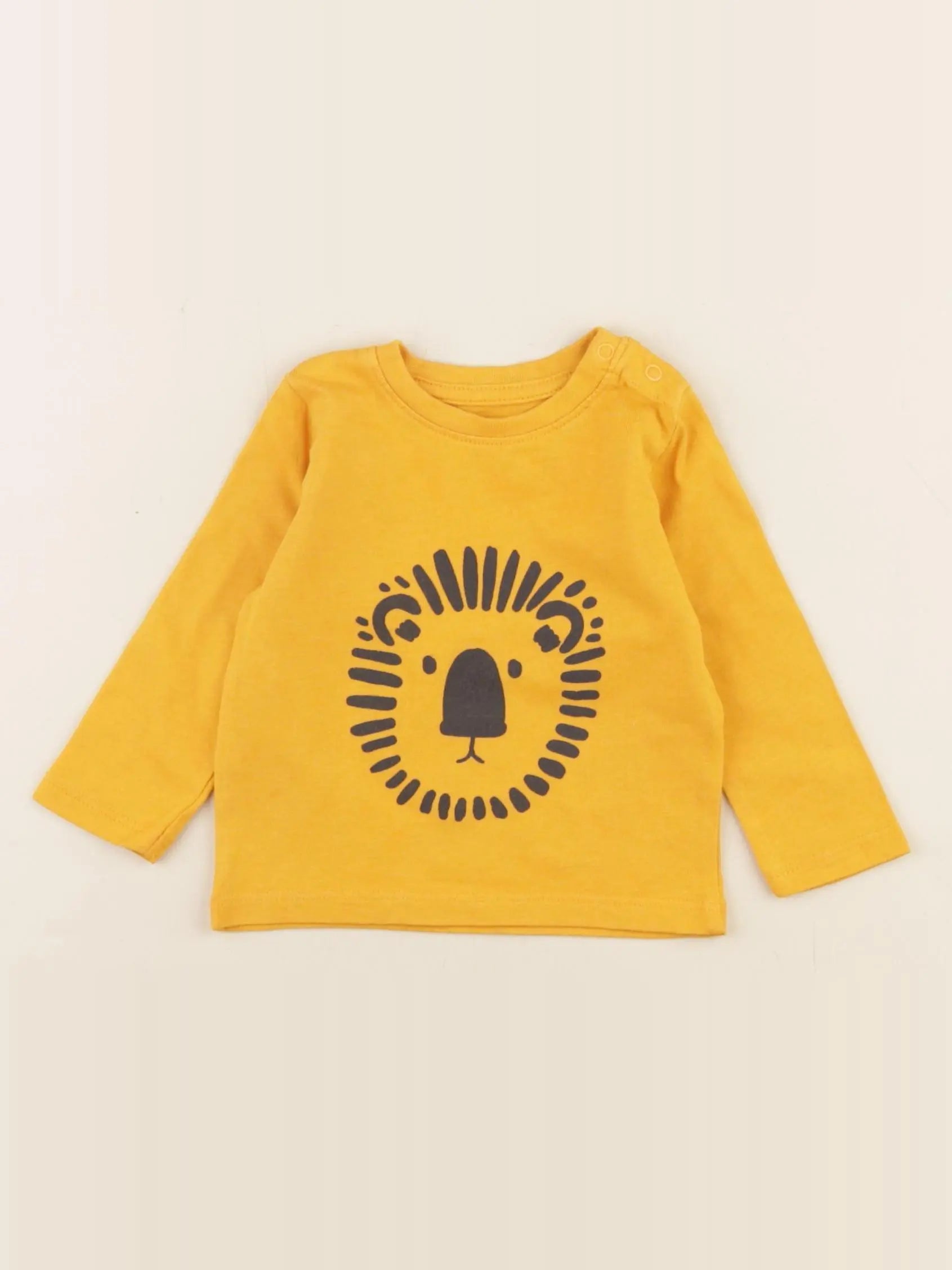 Vertbaudet - tee-shirt jaune - 3 mois