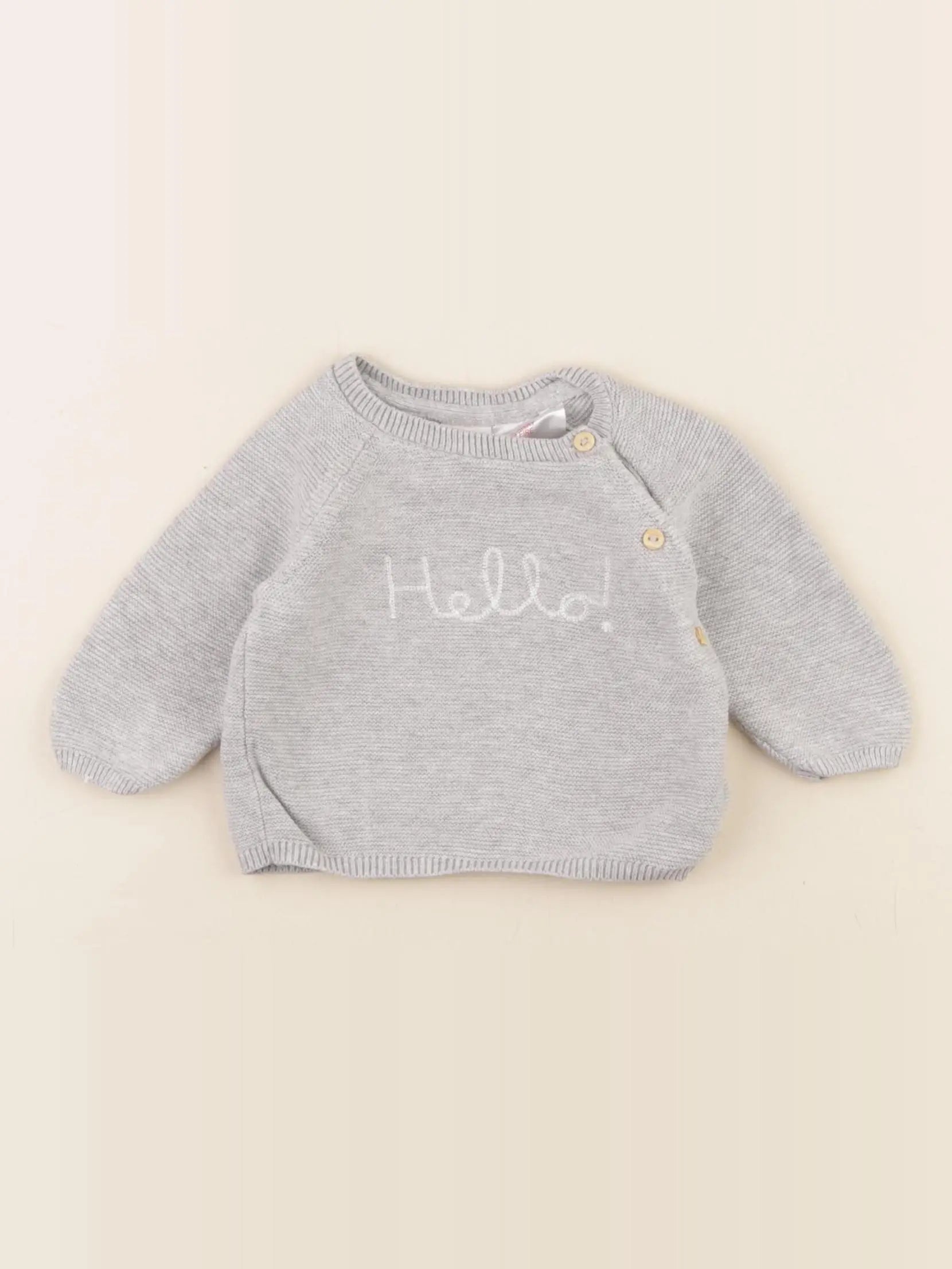 H&M - pull gris - Prématuré à 0 mois